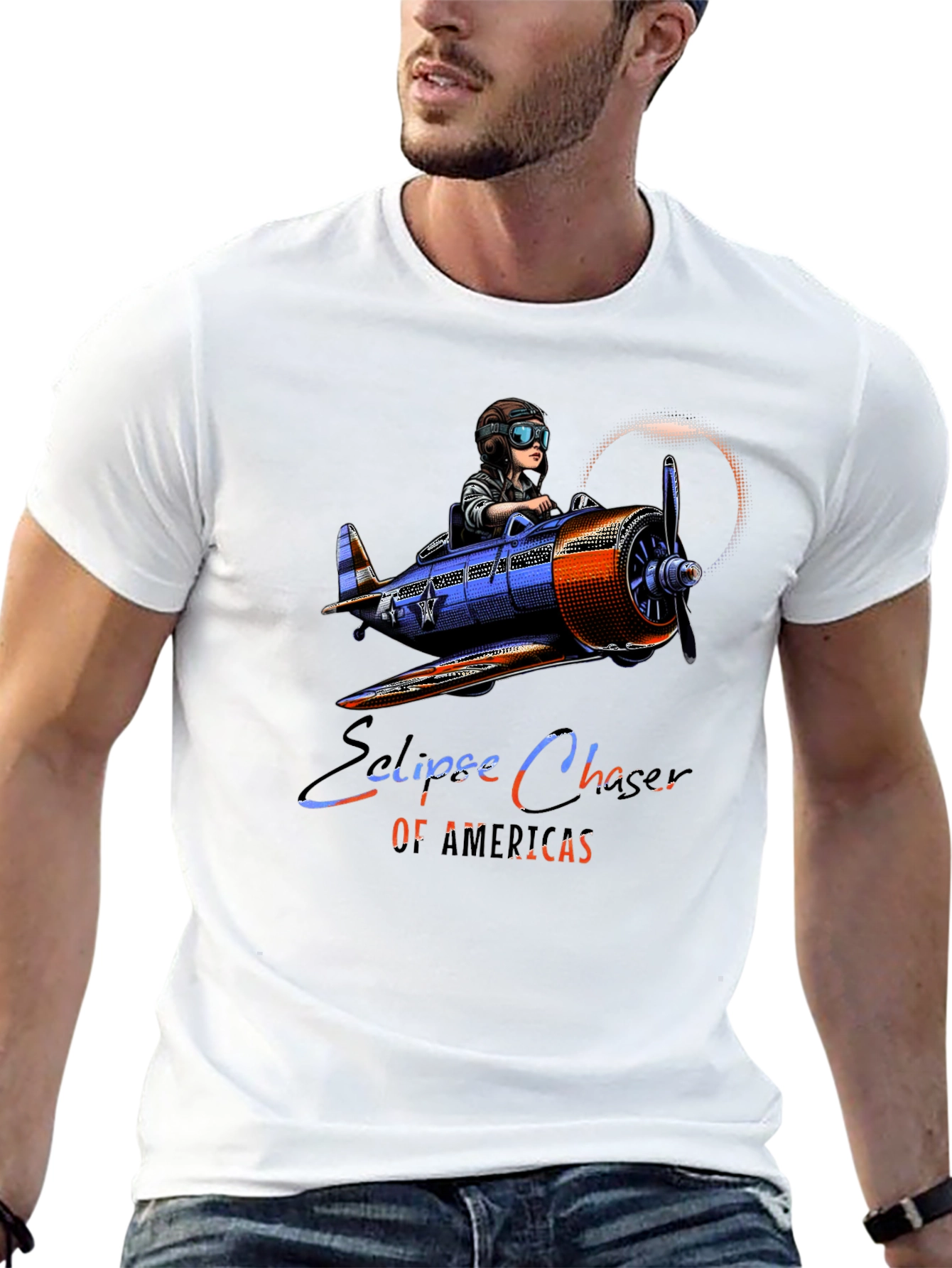 Eclipse Chaser T-Shirt - Pilot Airplane Design