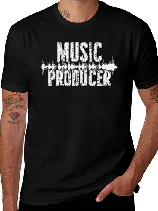Music Producer T-Shirt - Black Graphic Tee