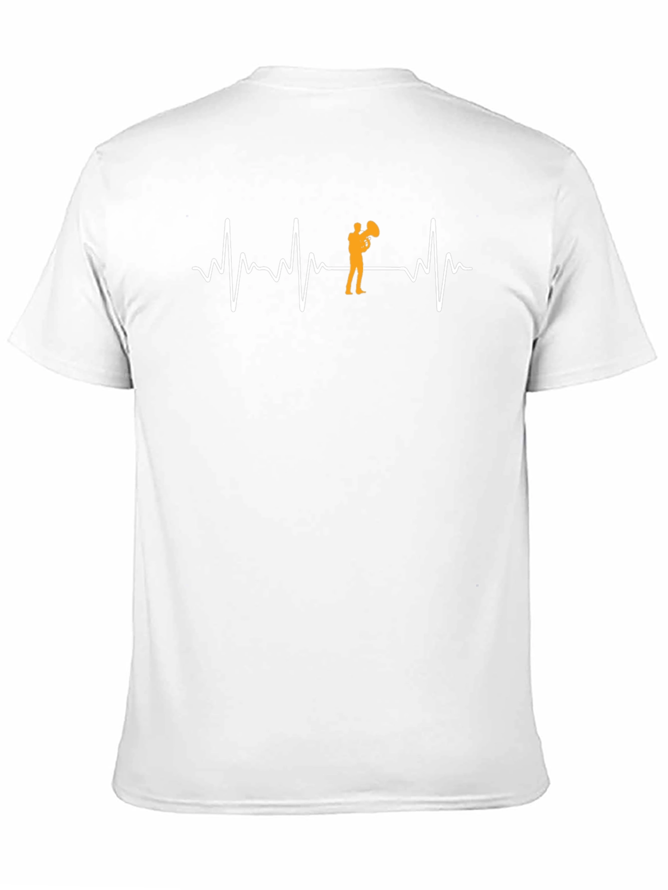 Heartbeat Tuba Player Graphic Tee - Black