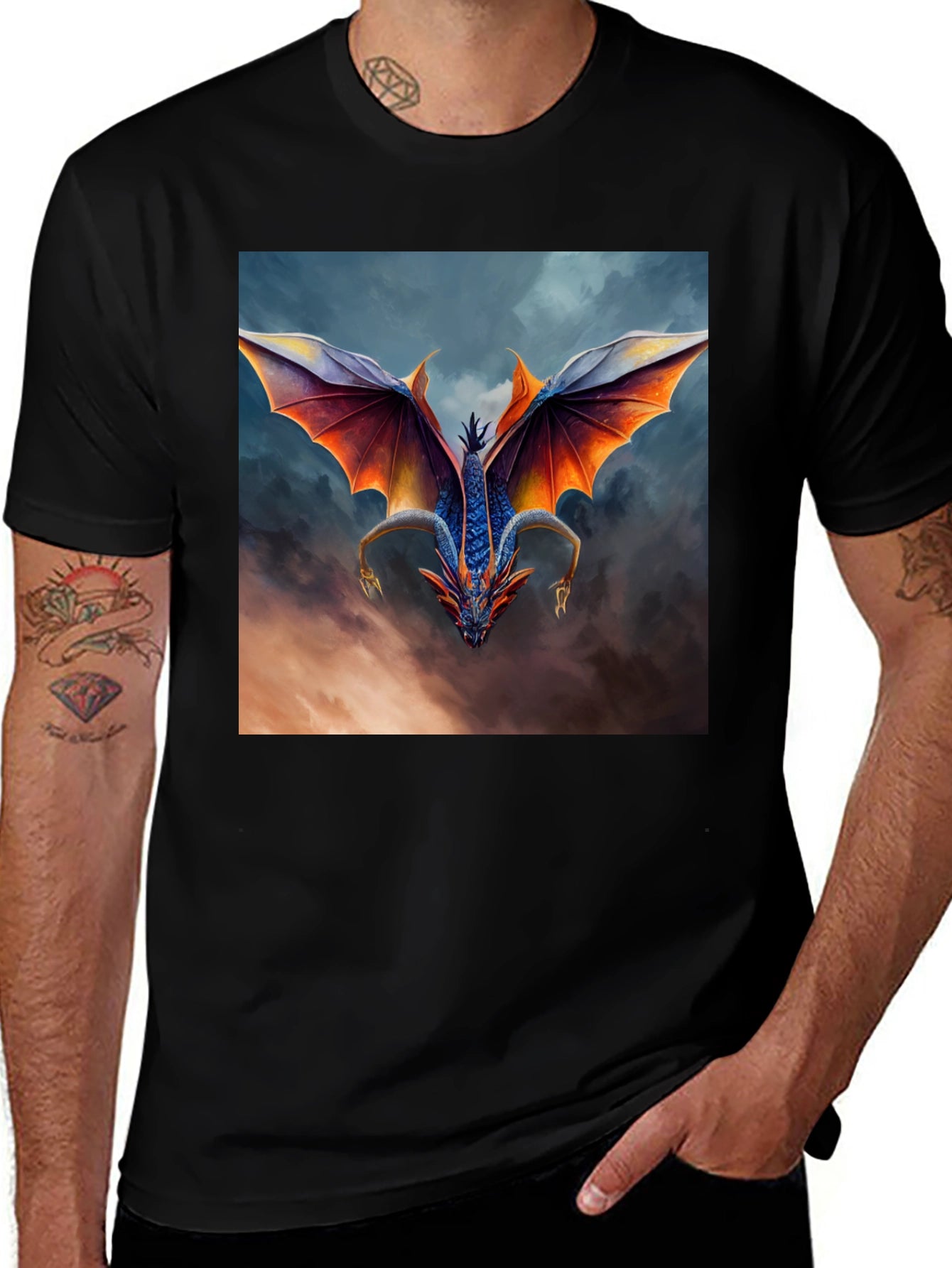 Dragon Art Black T-Shirt