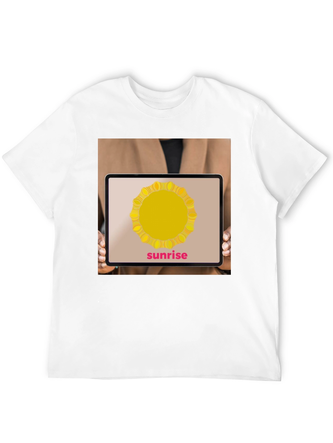 Sunrise Graphic T-Shirt - Stylish Black Tee