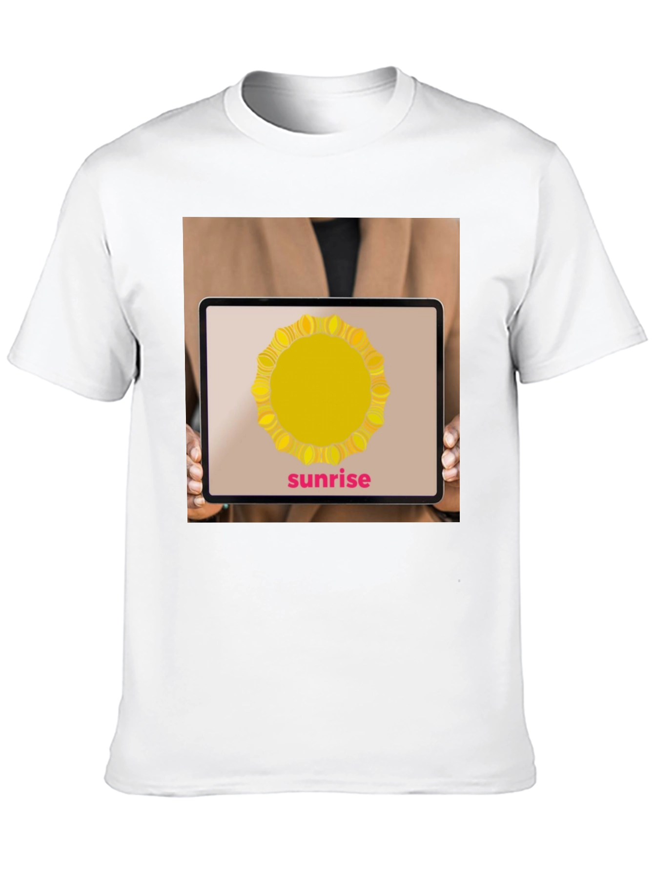 Sunrise Graphic T-Shirt - Stylish Black Tee