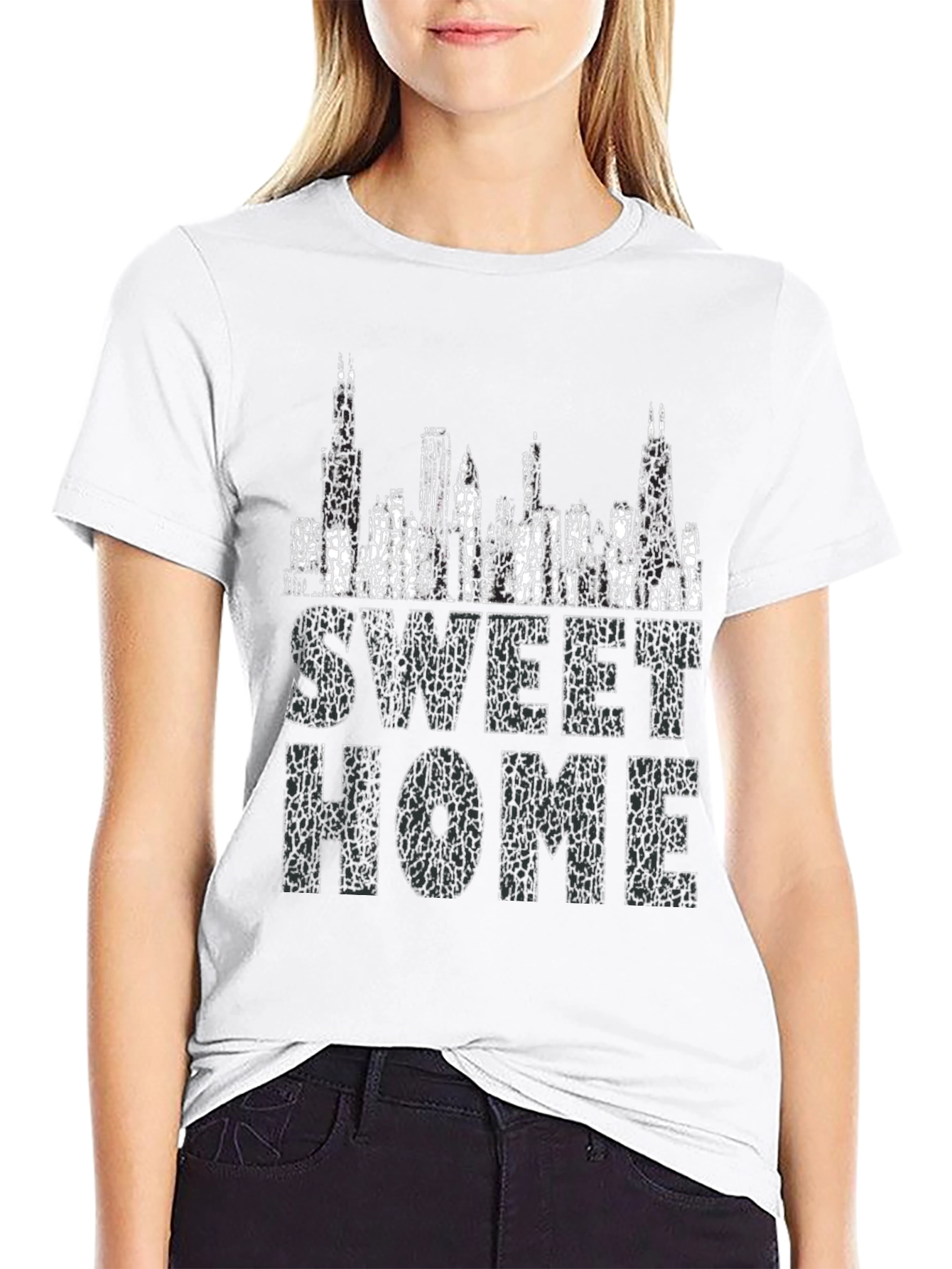 Sweet Home Chicago Graphic Tee - Black