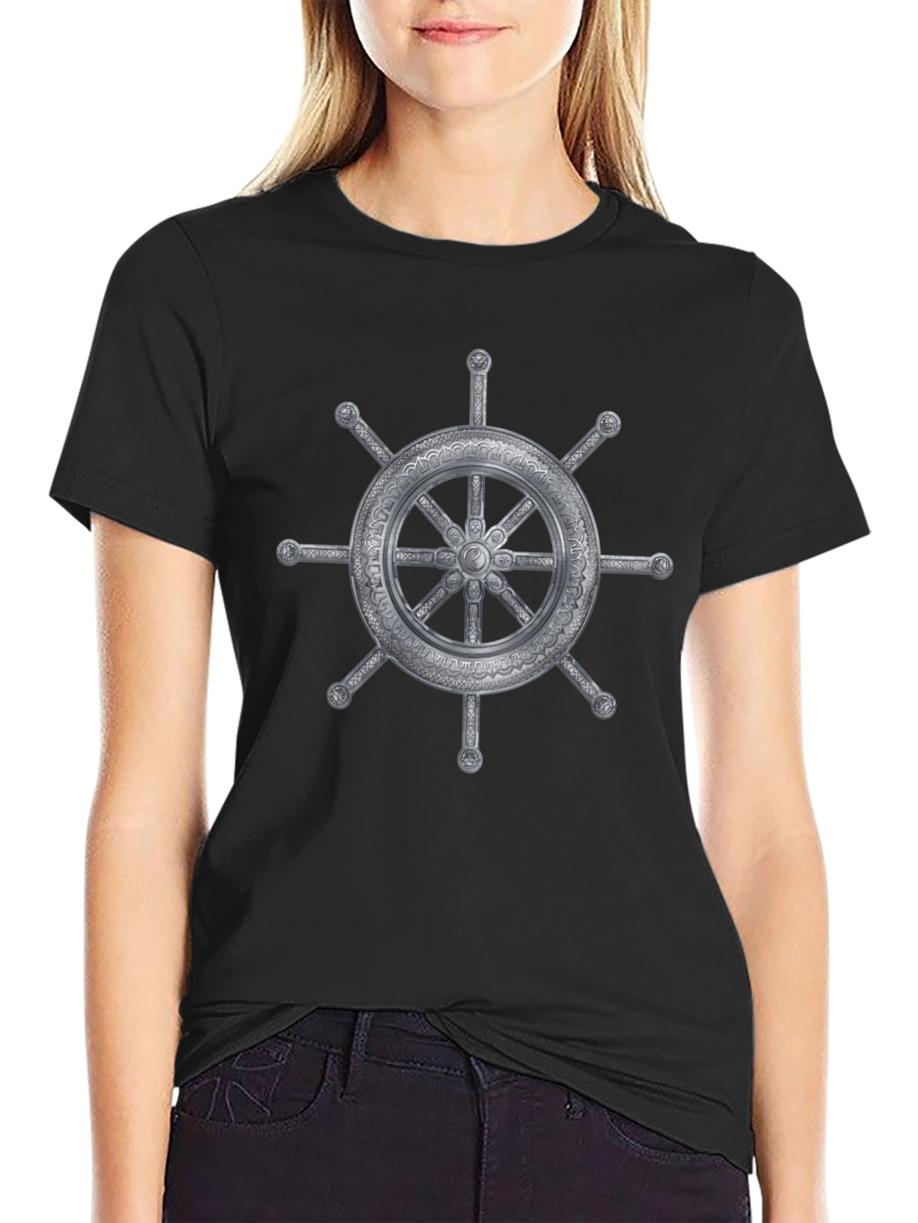 Nautical Wheel Graphic T-Shirt