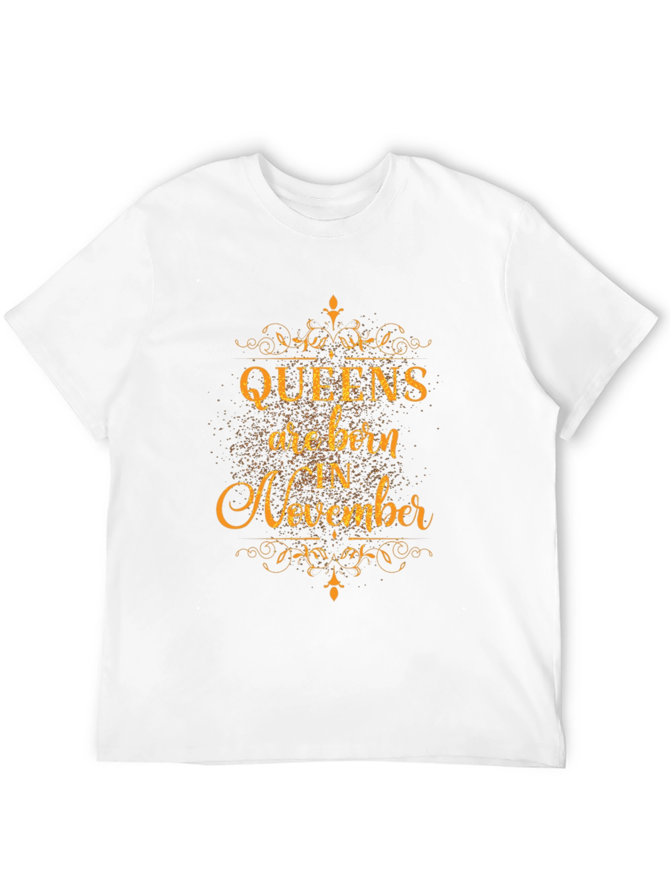 Queens Are Born in November Black T-Shirt