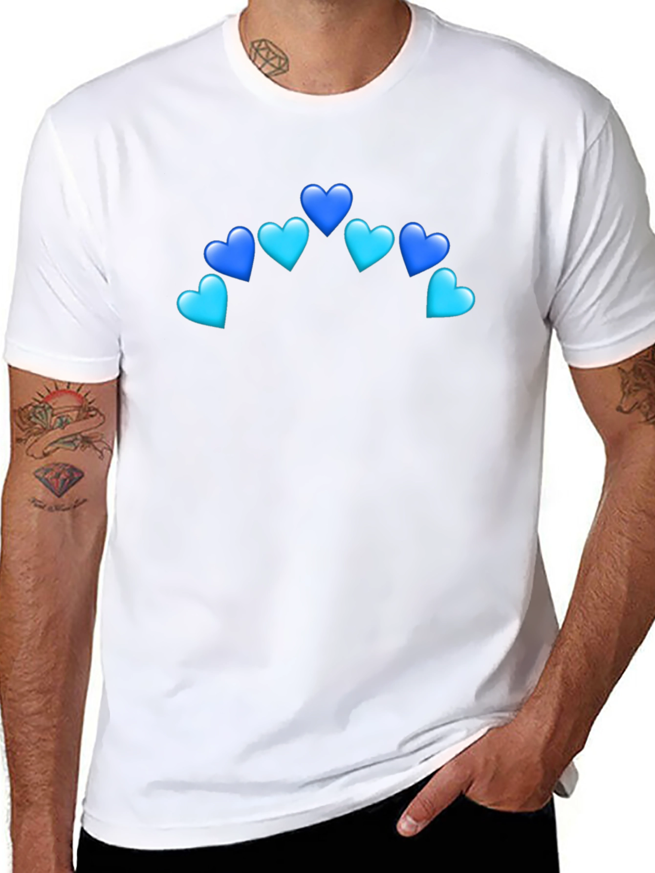 Heart Emoji Graphic Tee - Black T-Shirt