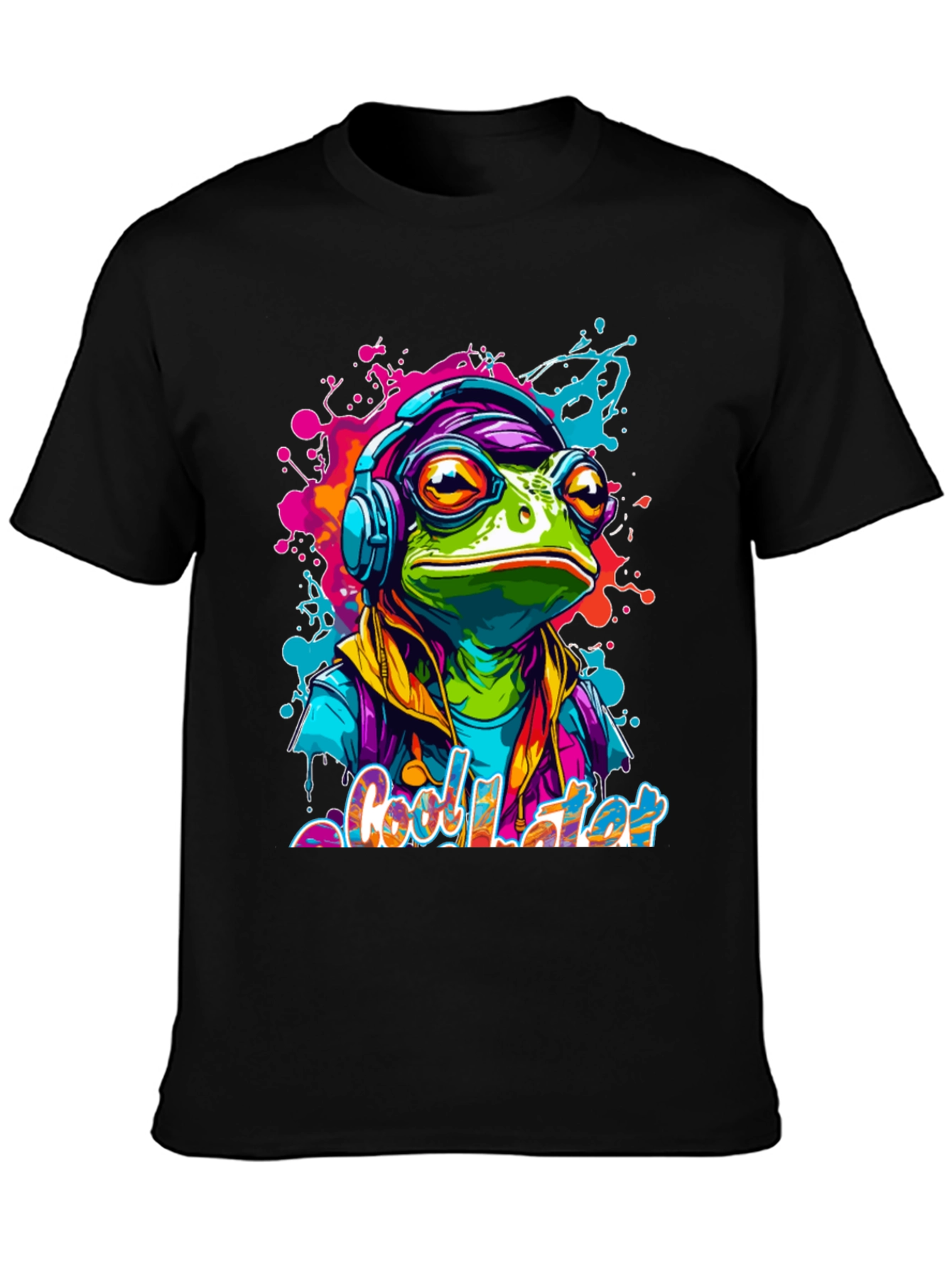 Cool Frog Later Graphic Tee - Funky Design