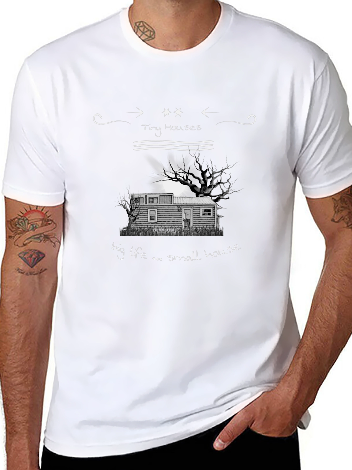 Tiny Houses Big Life Tee