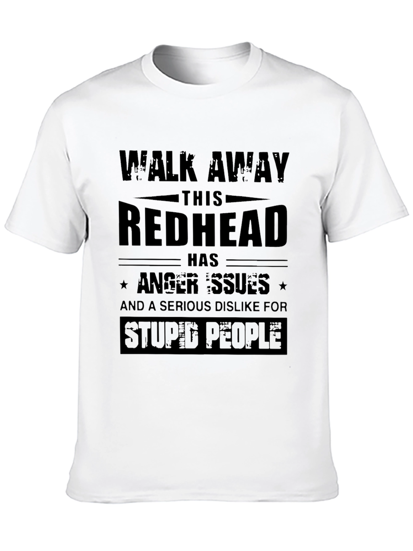 Redhead Anger Issues Funny Graphic T-Shirt