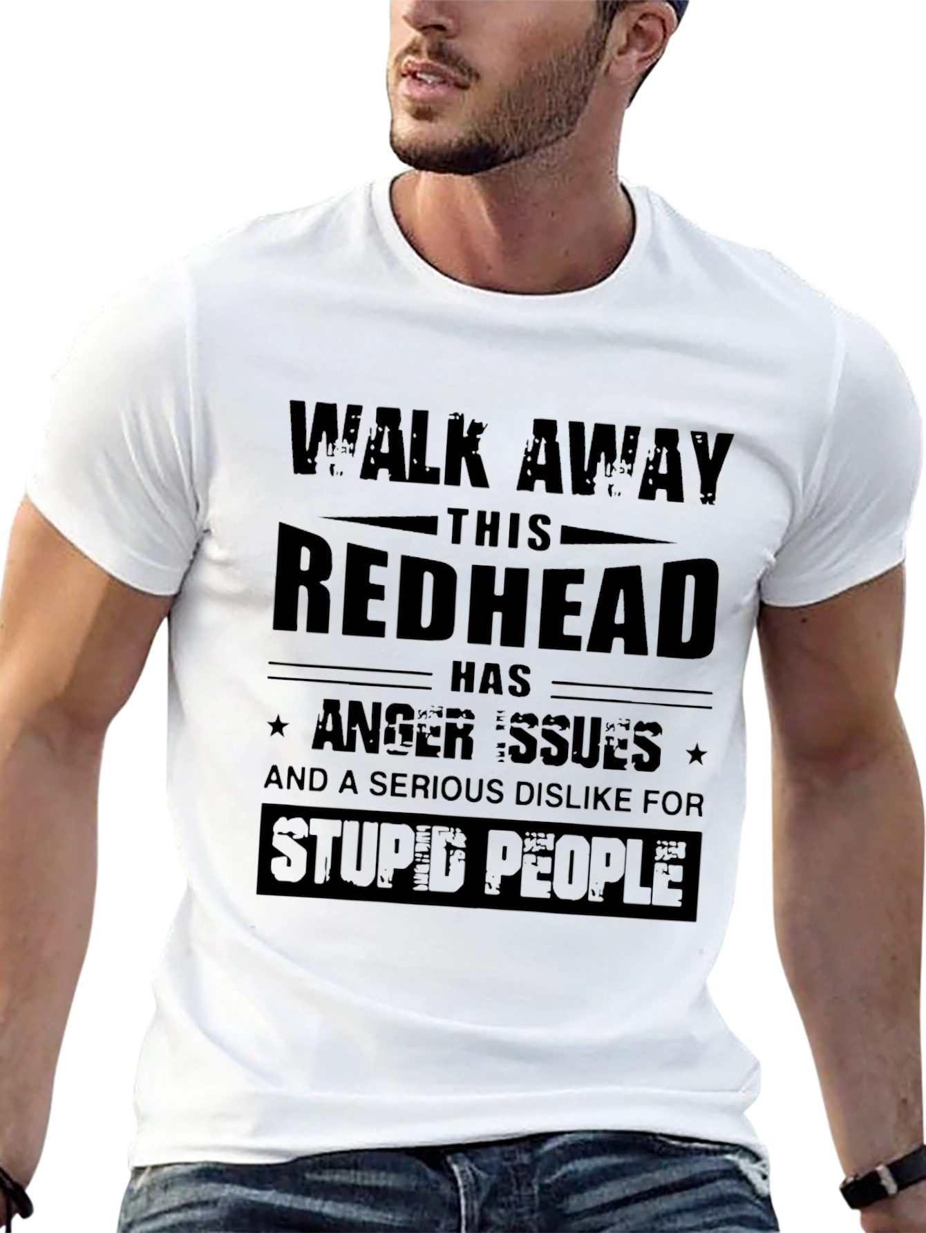 Redhead Anger Issues Funny Graphic T-Shirt