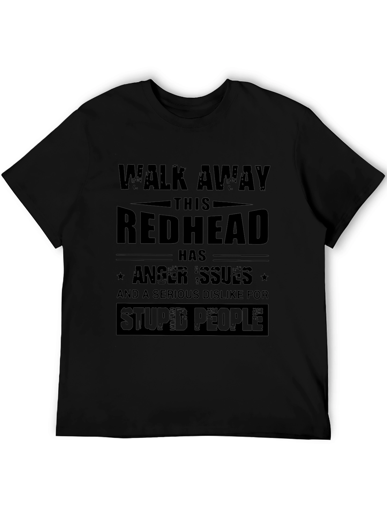 Redhead Anger Issues Funny Graphic T-Shirt
