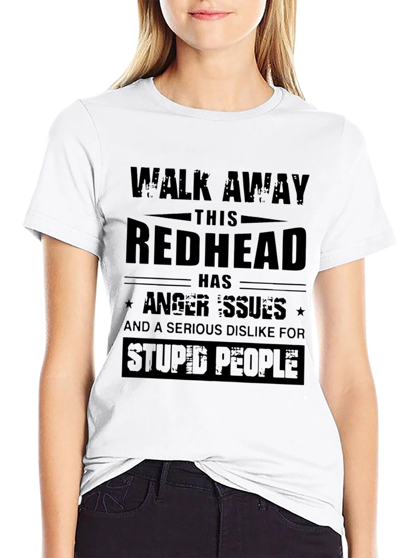 Redhead Anger Issues Funny Graphic T-Shirt