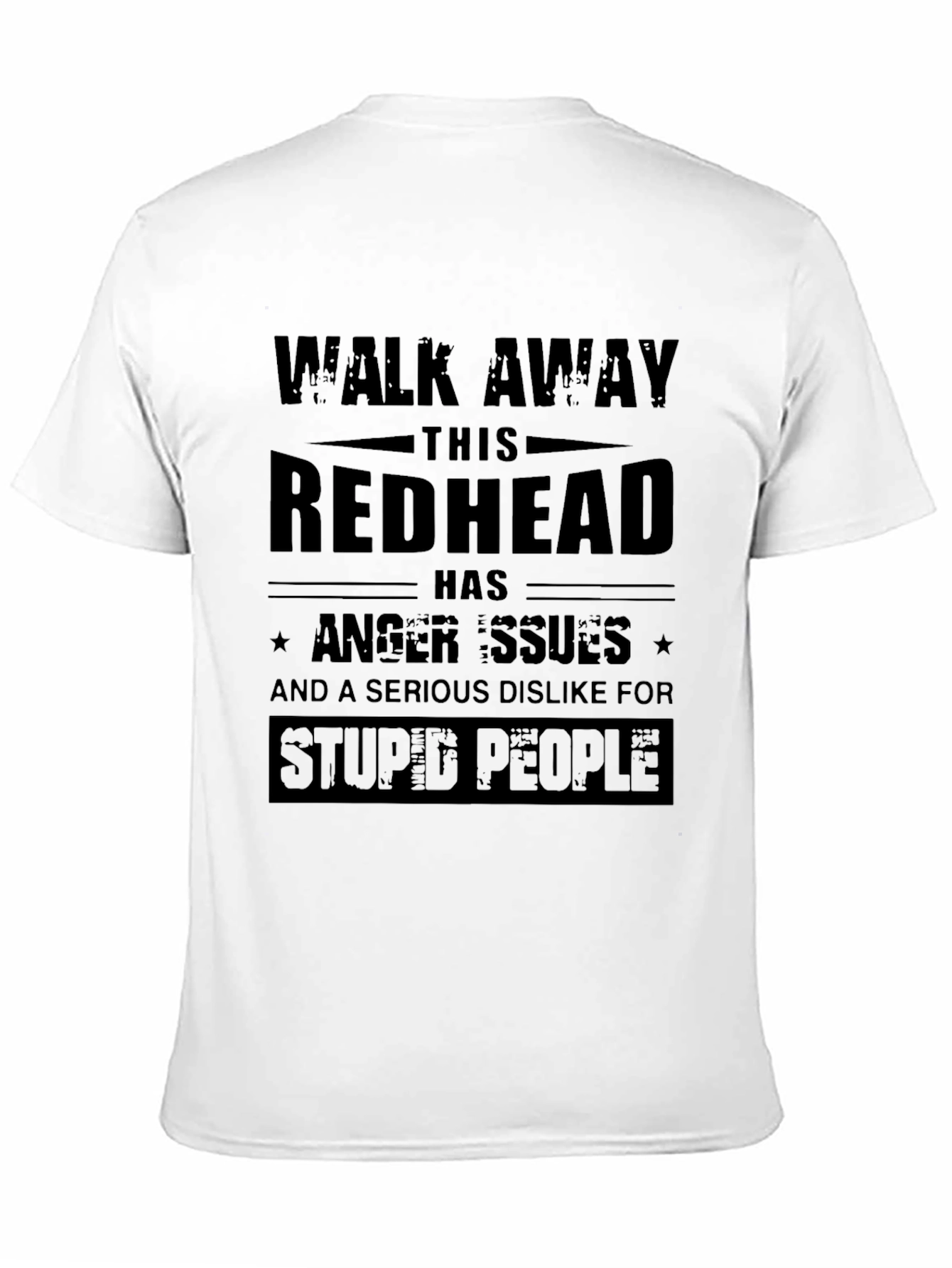 Redhead Anger Issues Funny Graphic T-Shirt