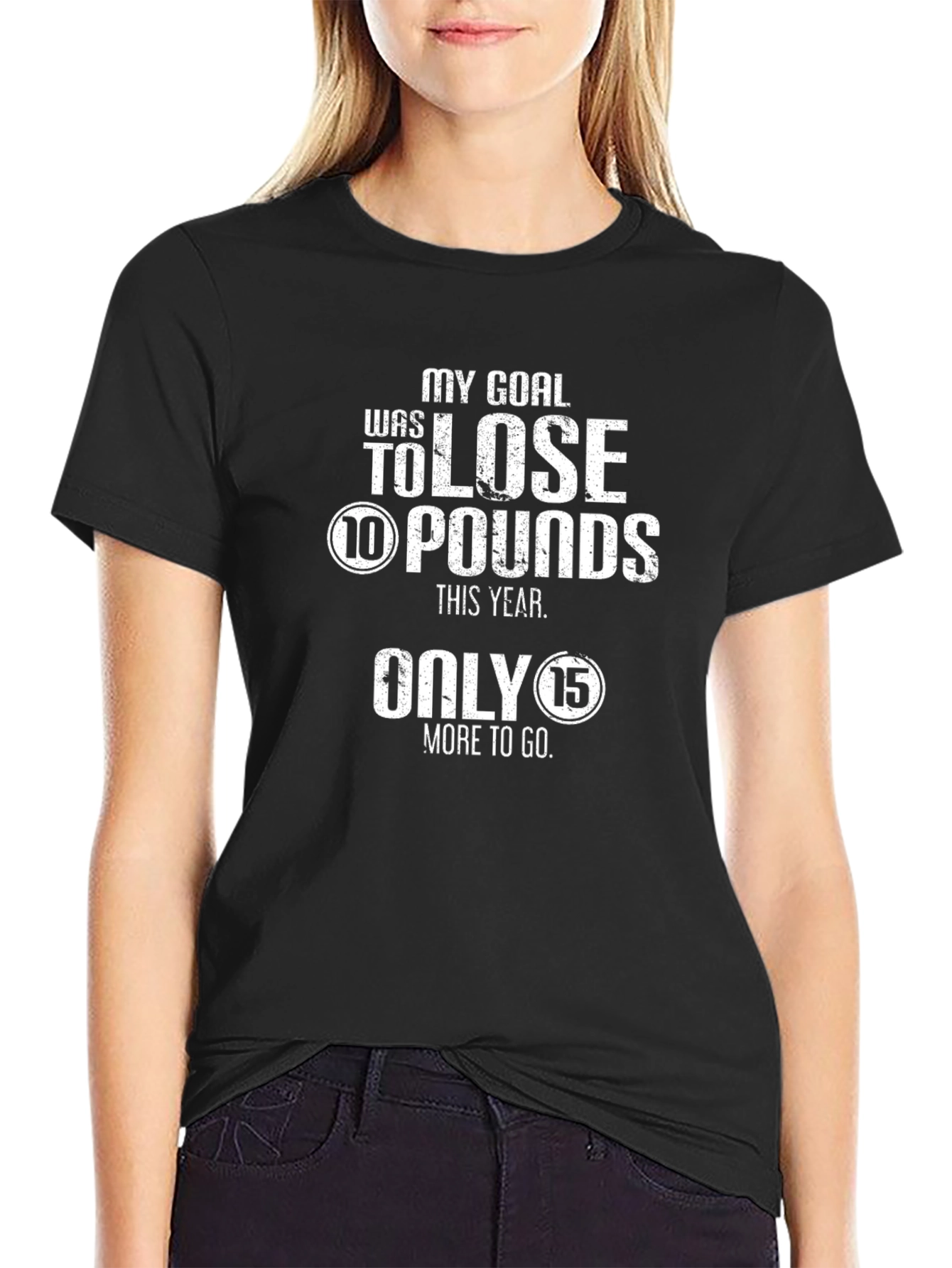 Funny Weight Loss Goal T-Shirt - 10 Pounds Unisex