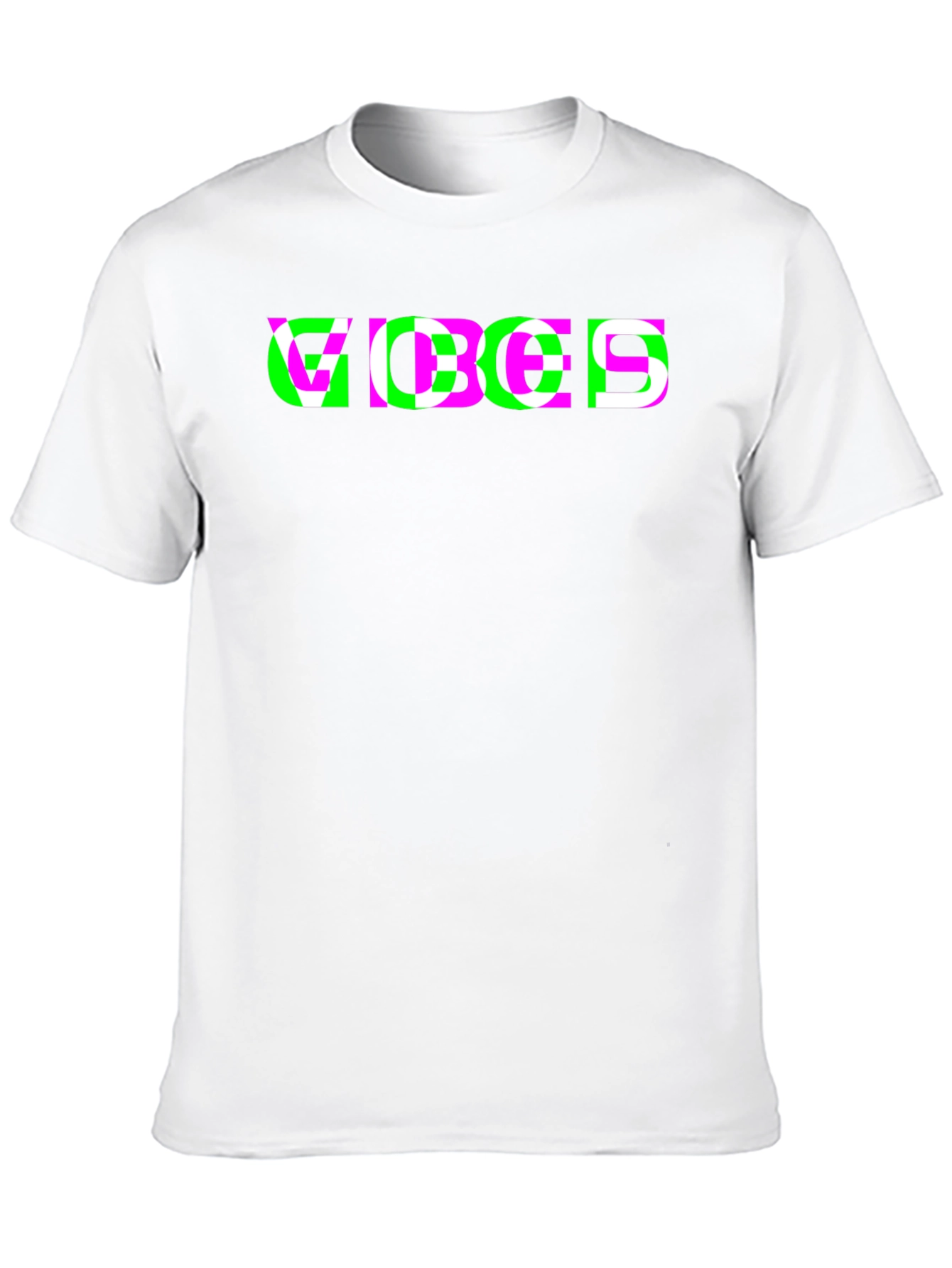 Vibes Graphic Tee - Trendy Black T-Shirt