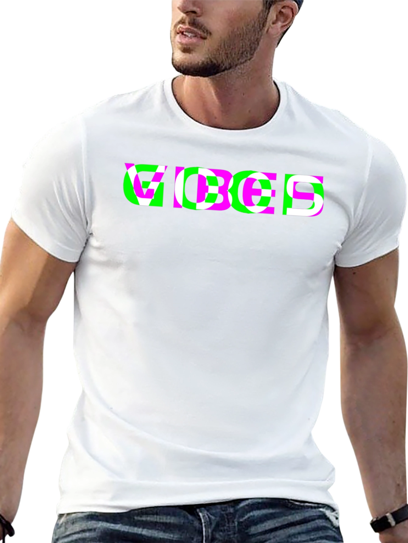 Vibes Graphic Tee - Trendy Black T-Shirt