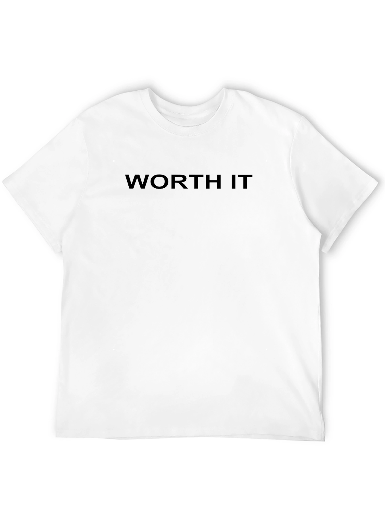 Worth It Black Graphic Tee