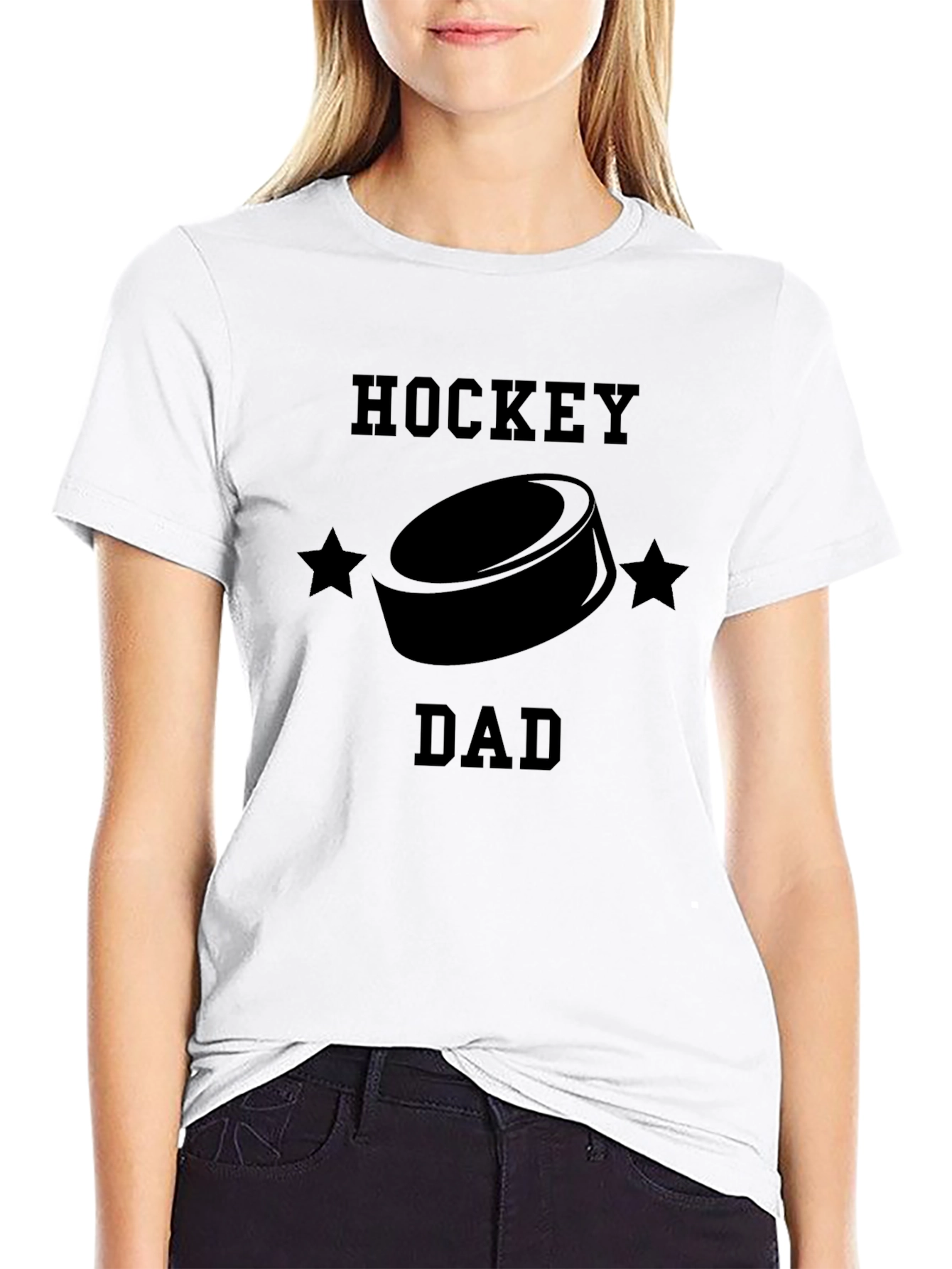 Hockey Dad Graphic T-Shirt - Black