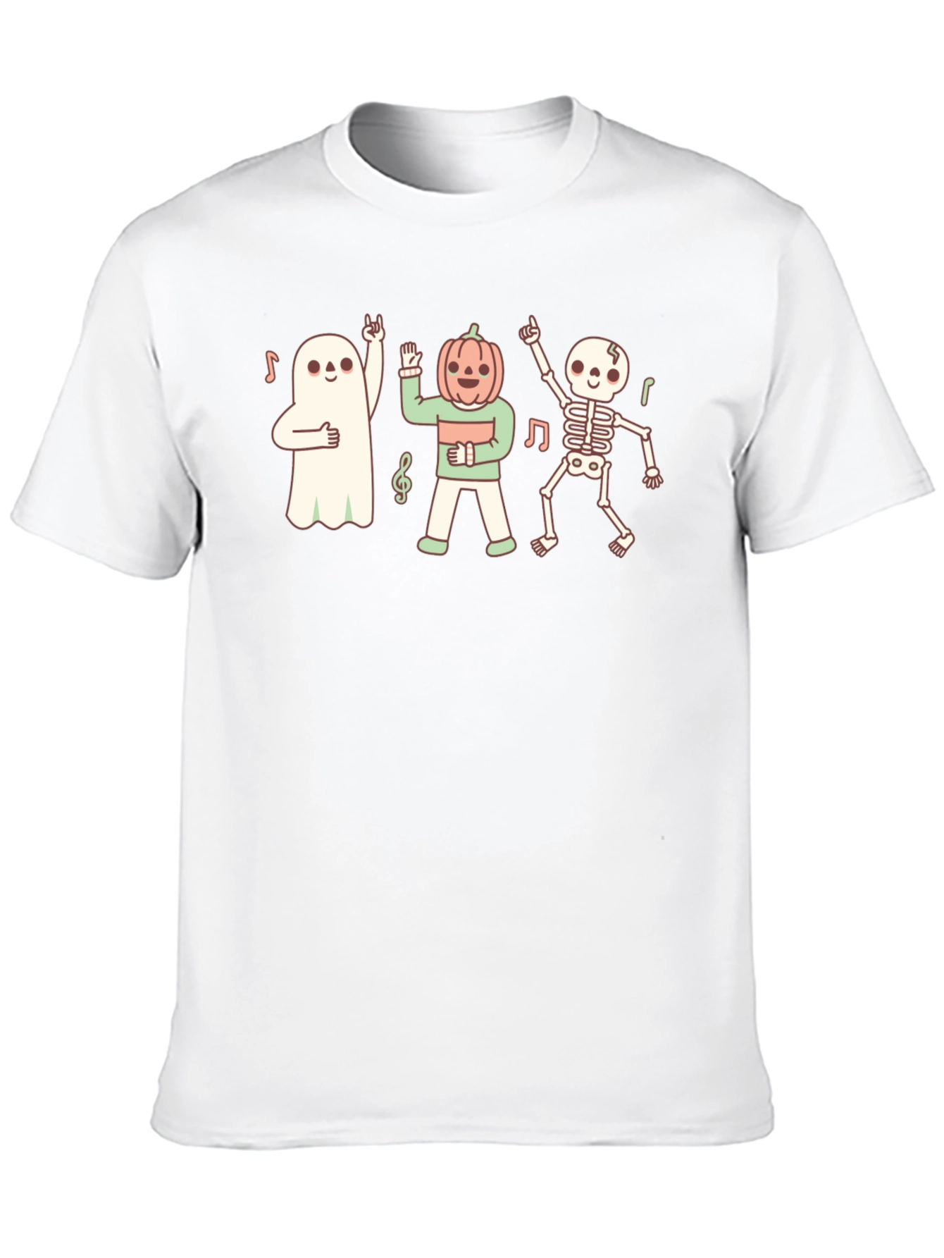 Halloween Party Tee: Ghost Pumpkin Skeleton Fun!