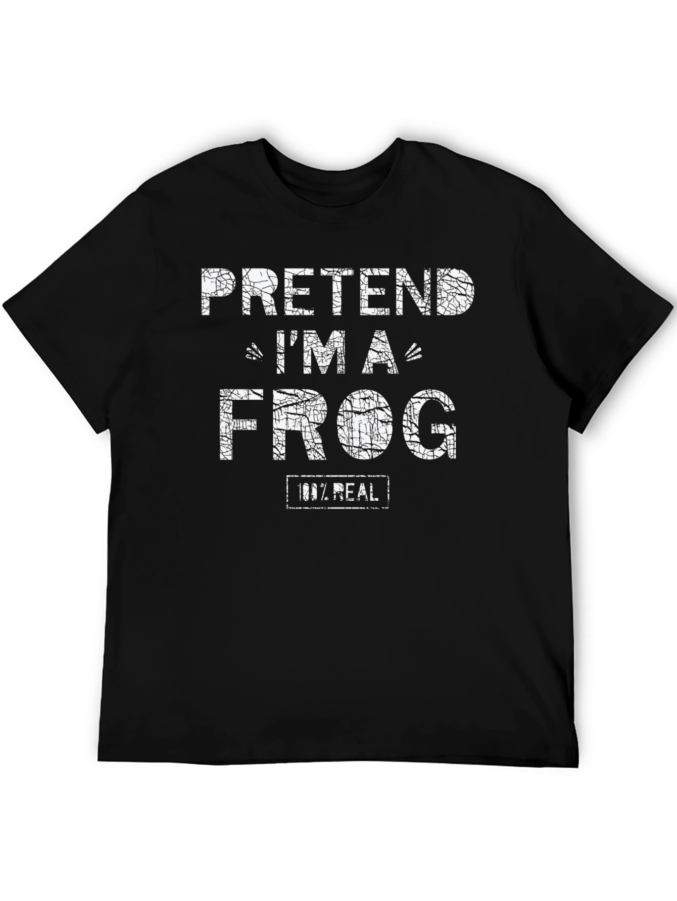 Pretend Im a Frog Mens Black T-Shirt