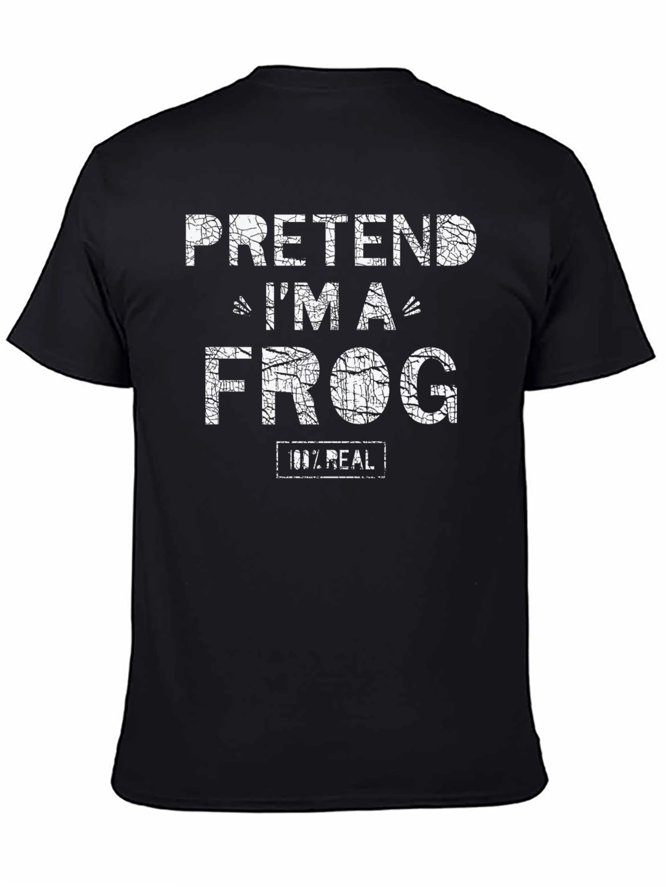 Pretend Im a Frog Mens Black T-Shirt