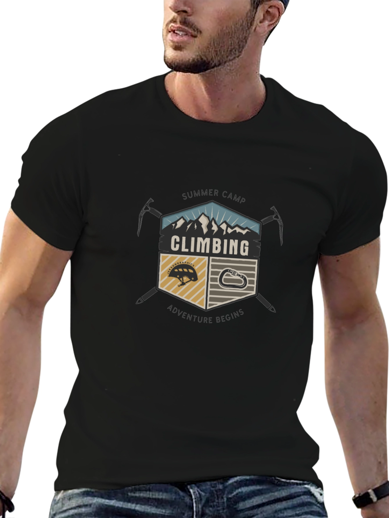 Climbing Summer Camp Graphic T-Shirt
