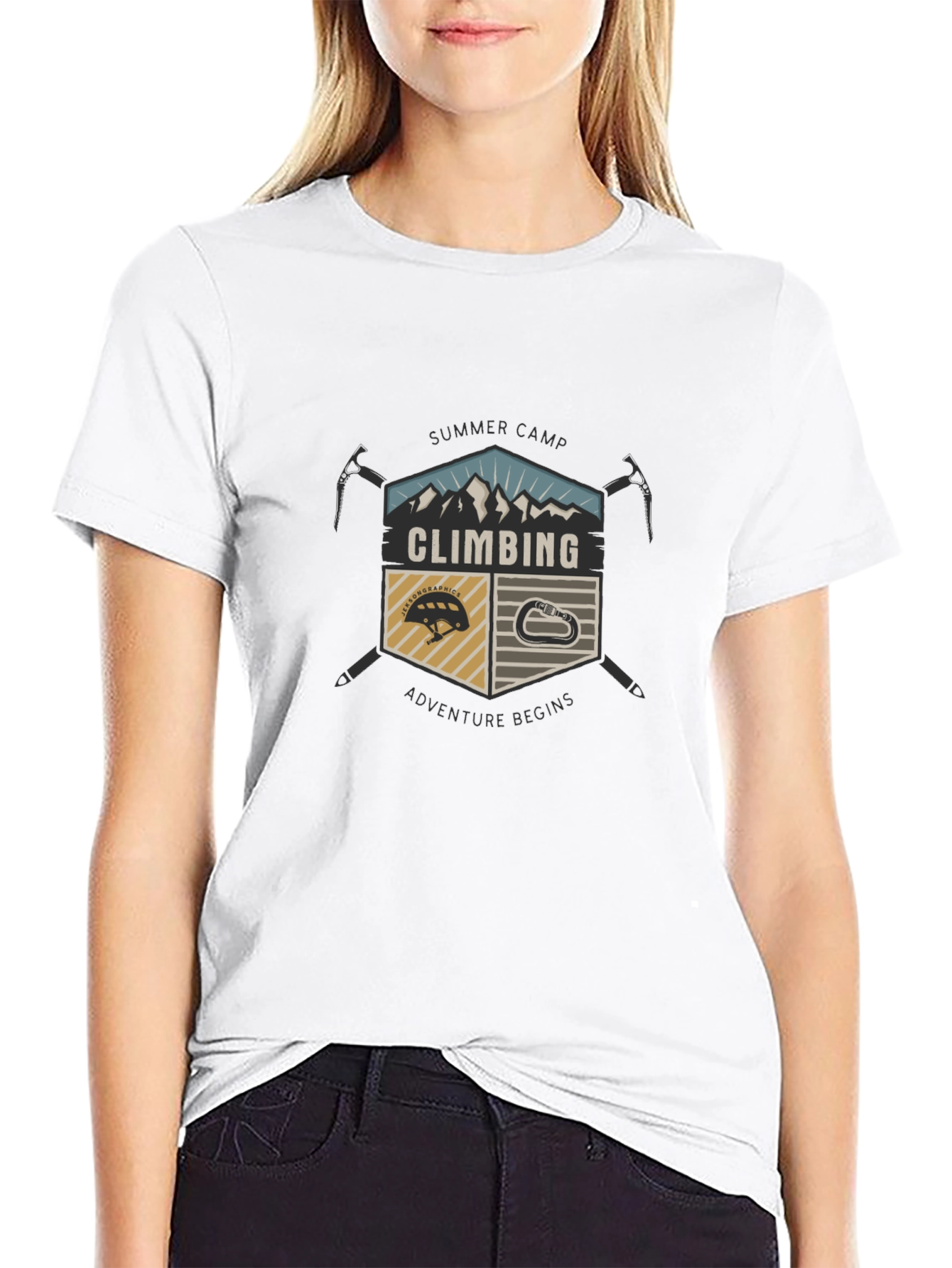 Climbing Summer Camp Graphic T-Shirt