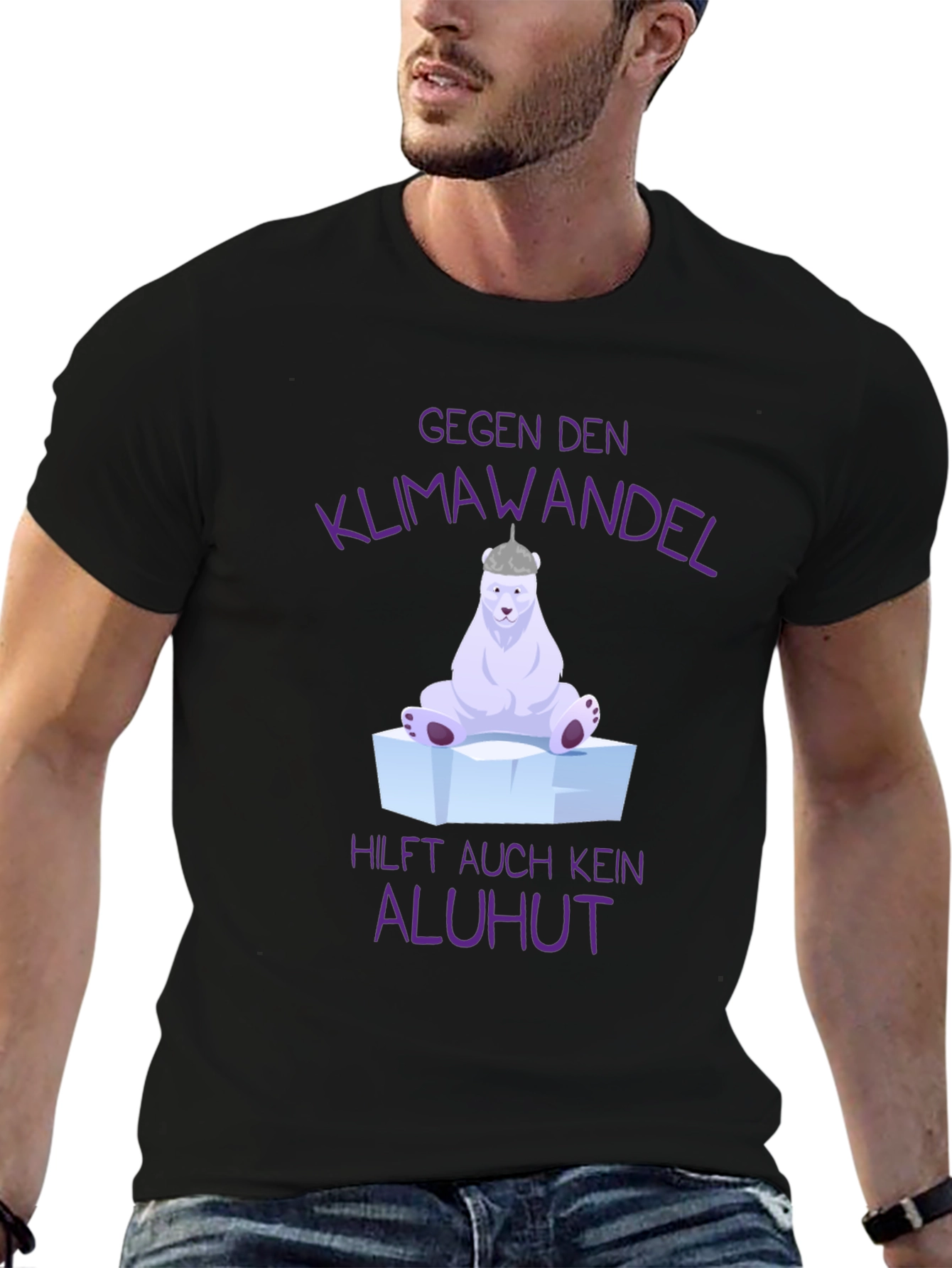 Climate Change Polar Bear Graphic T-Shirt