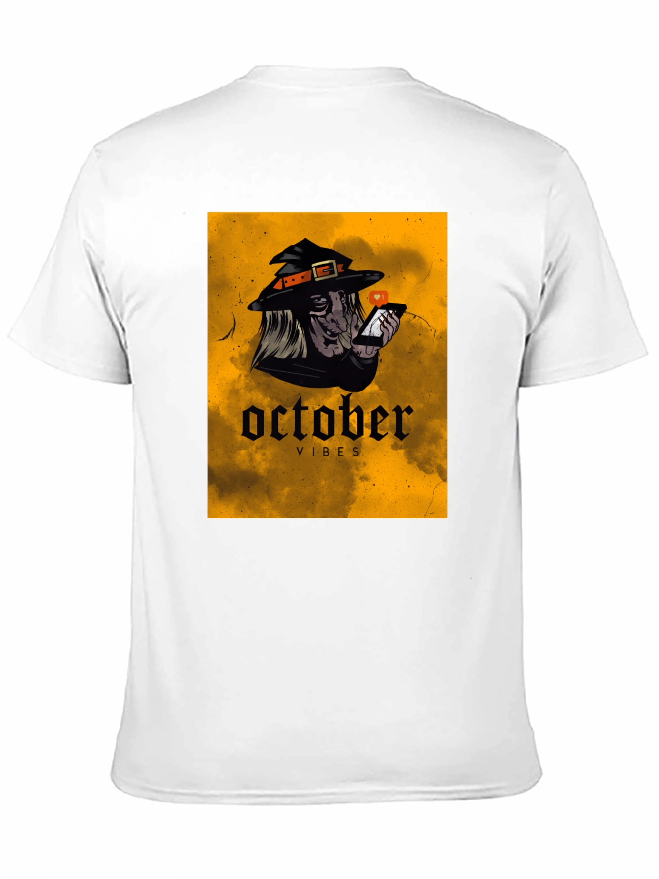 October Vibes Witch T-Shirt - Halloween Style