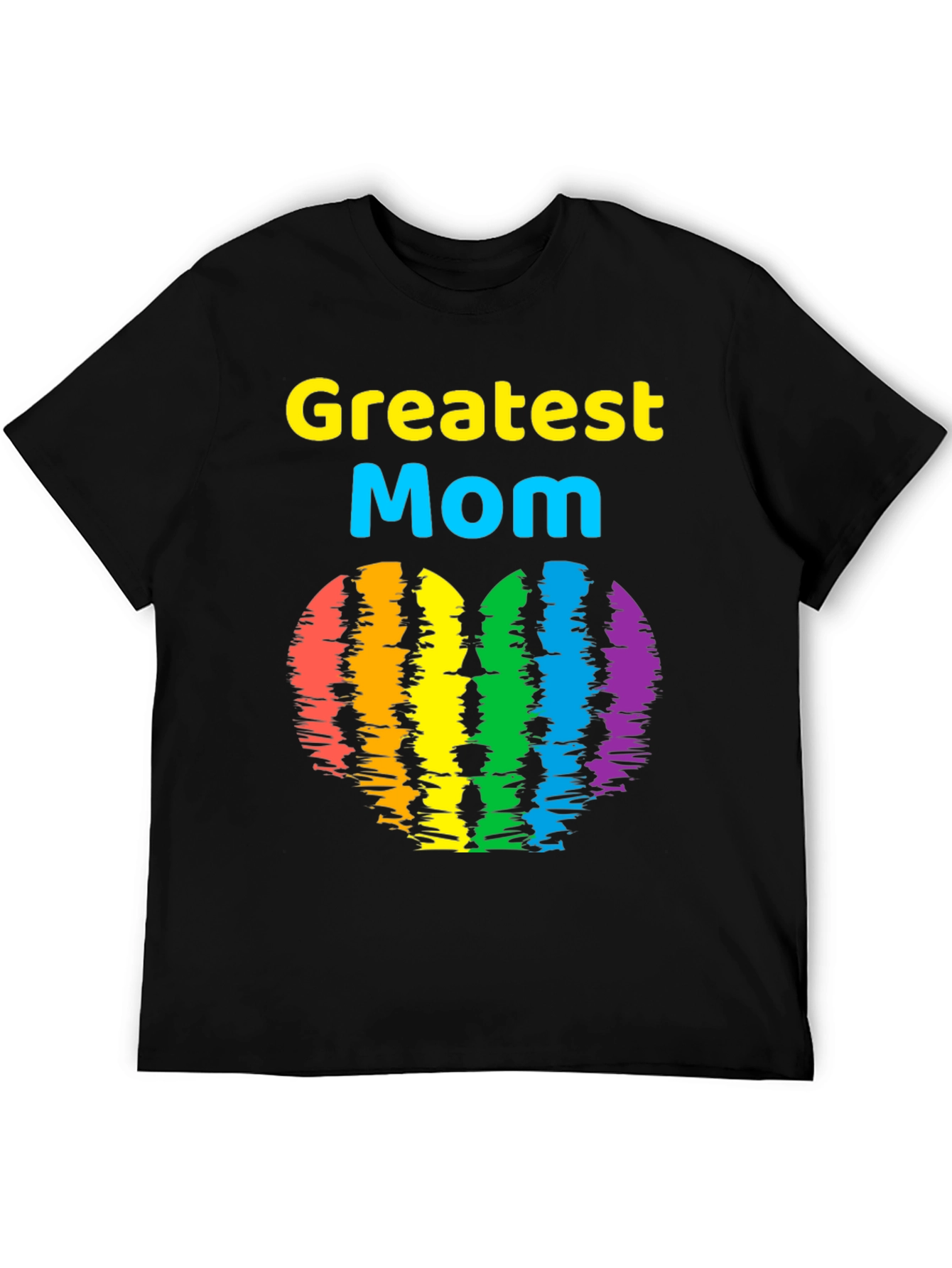 Greatest Mom Rainbow Heart T-Shirt