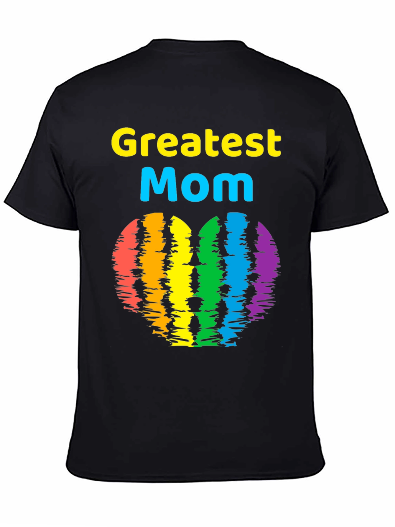 Greatest Mom Rainbow Heart T-Shirt