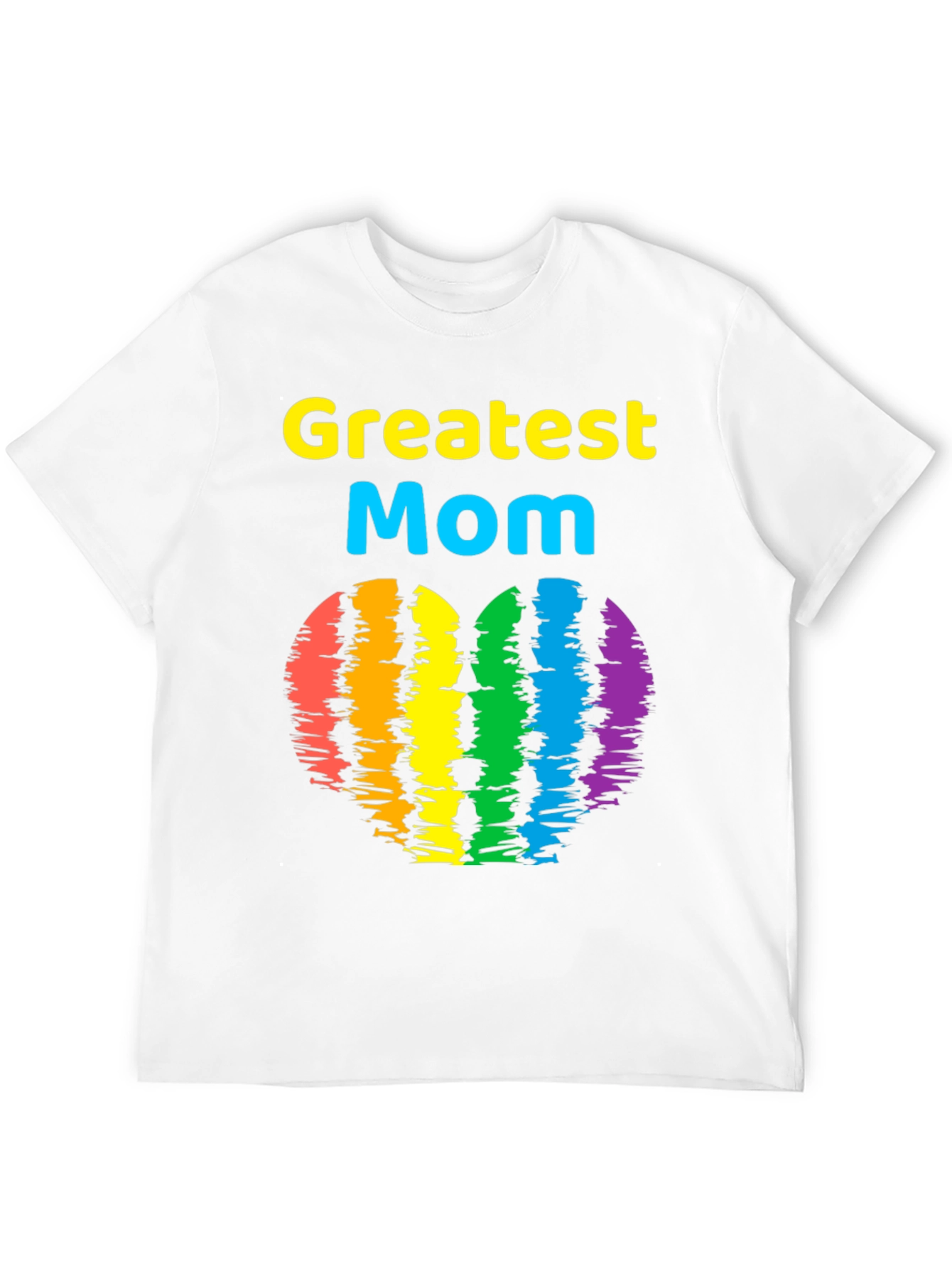Greatest Mom Rainbow Heart T-Shirt