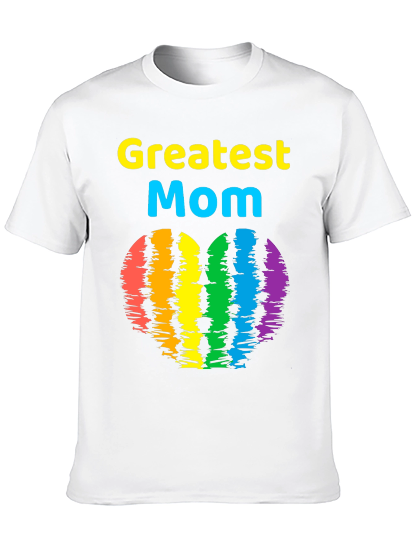 Greatest Mom Rainbow Heart T-Shirt