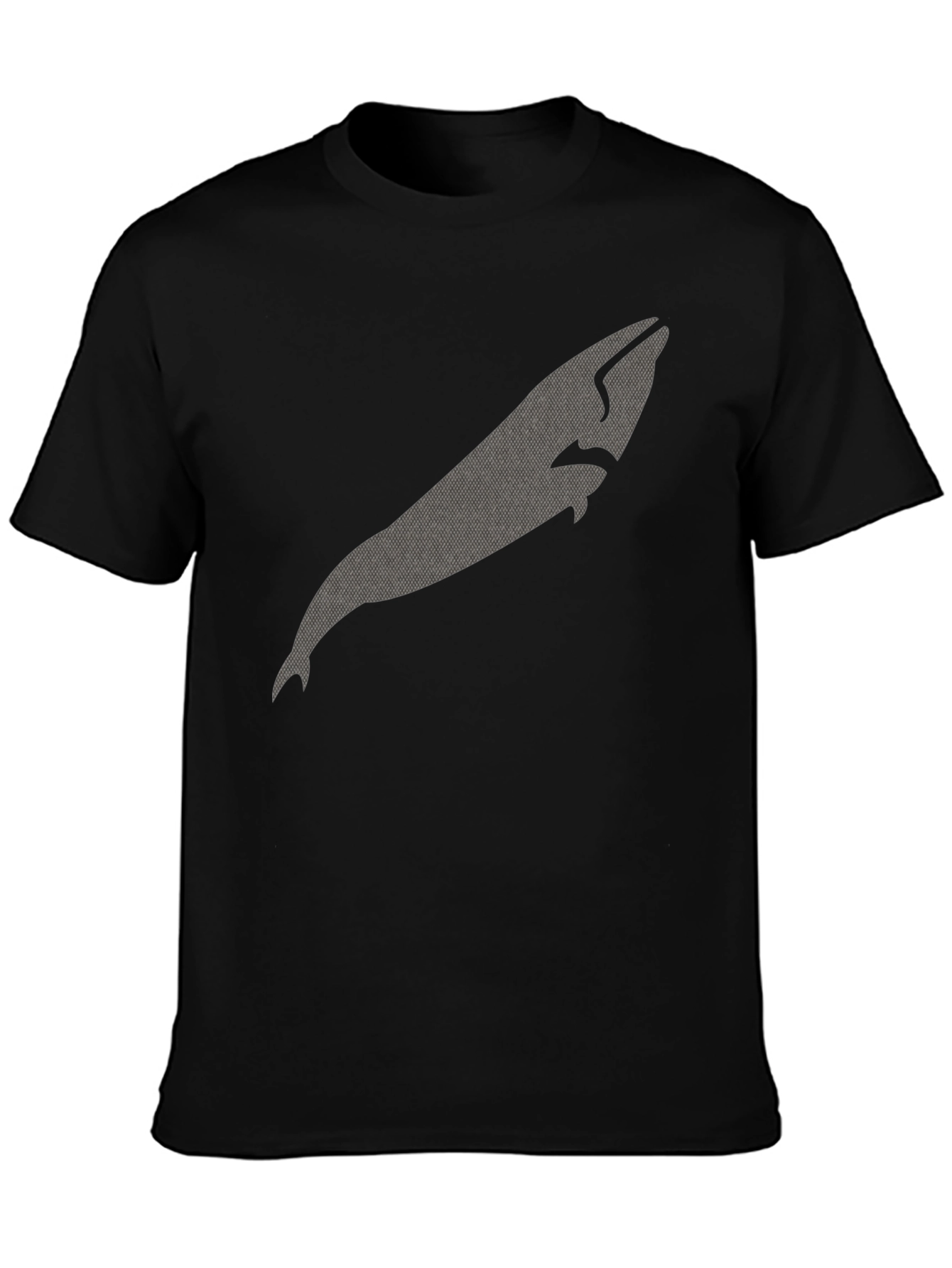 Whale Graphic Black T-Shirt