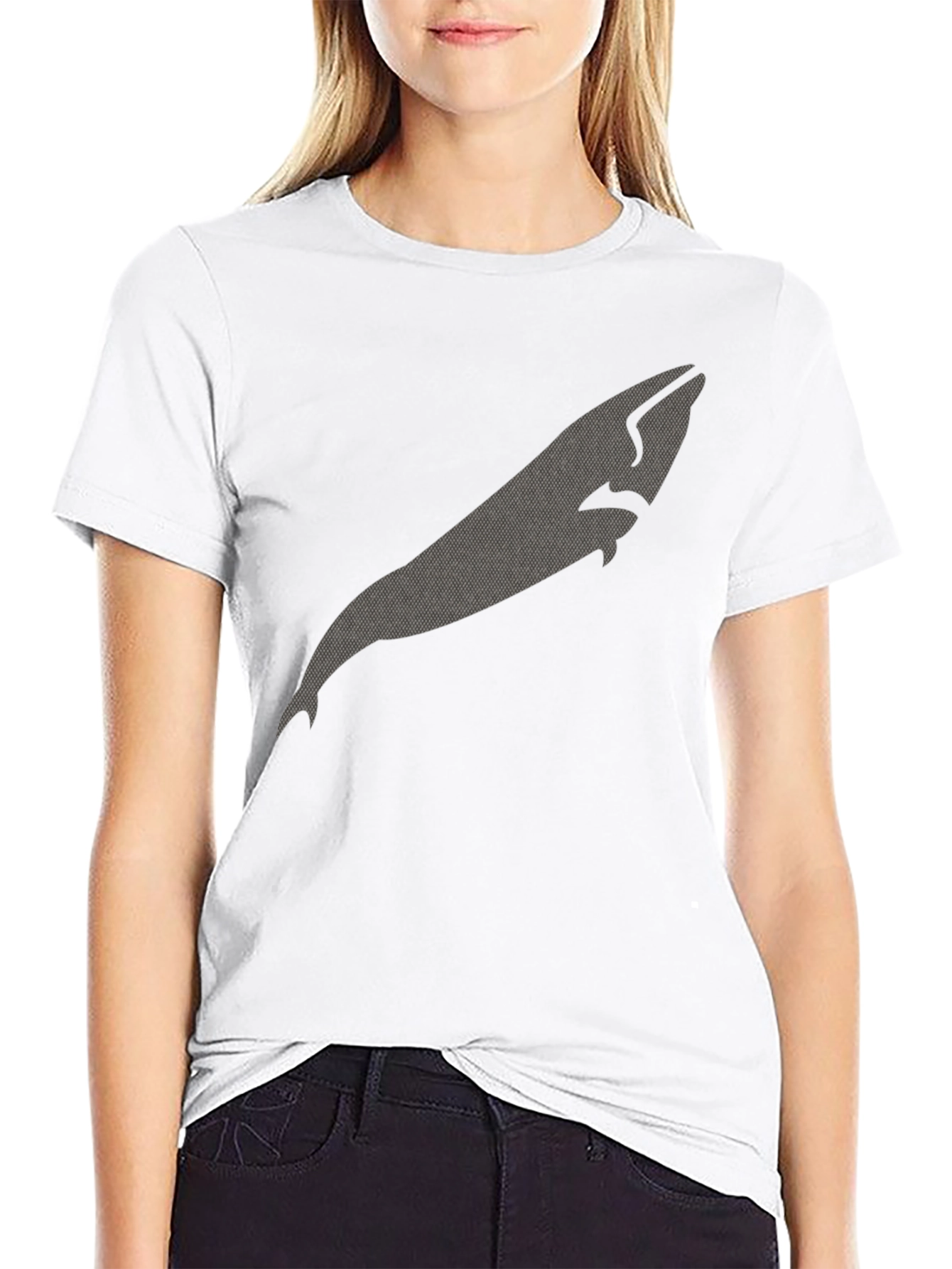 Whale Graphic Black T-Shirt
