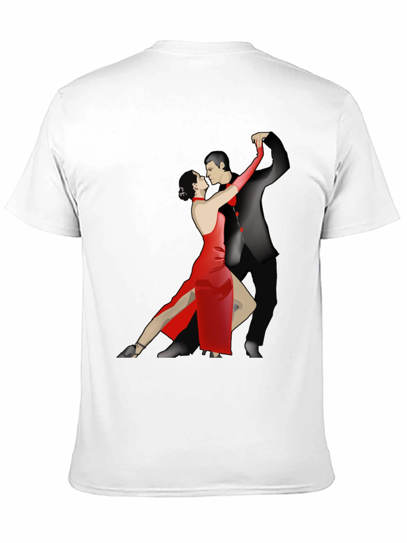 Tango Dance Graphic Tee - Stylish Black T-Shirt