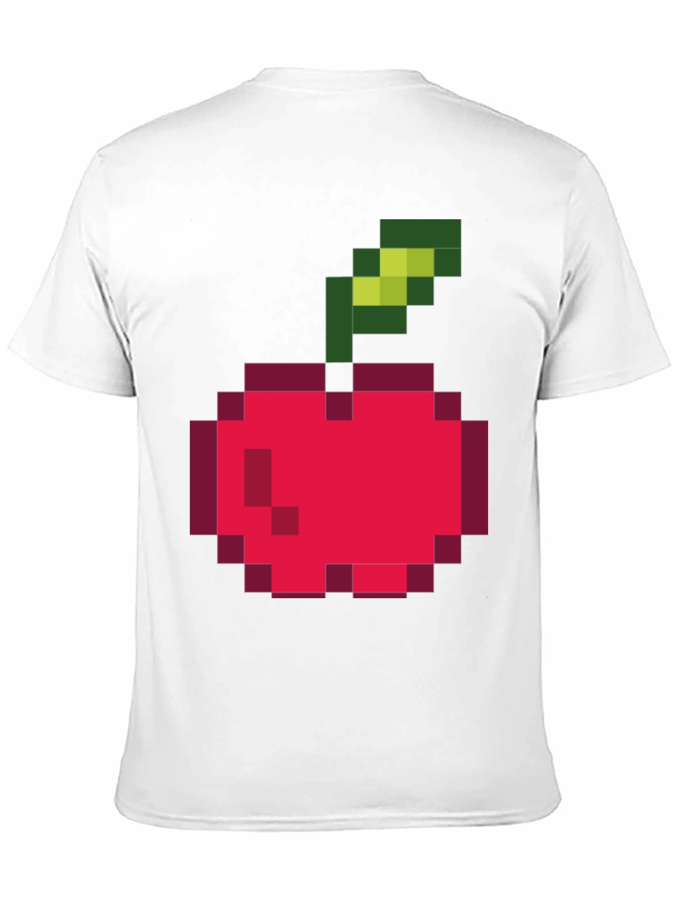 Pixelated Cherry Graphic Tee - Retro Style