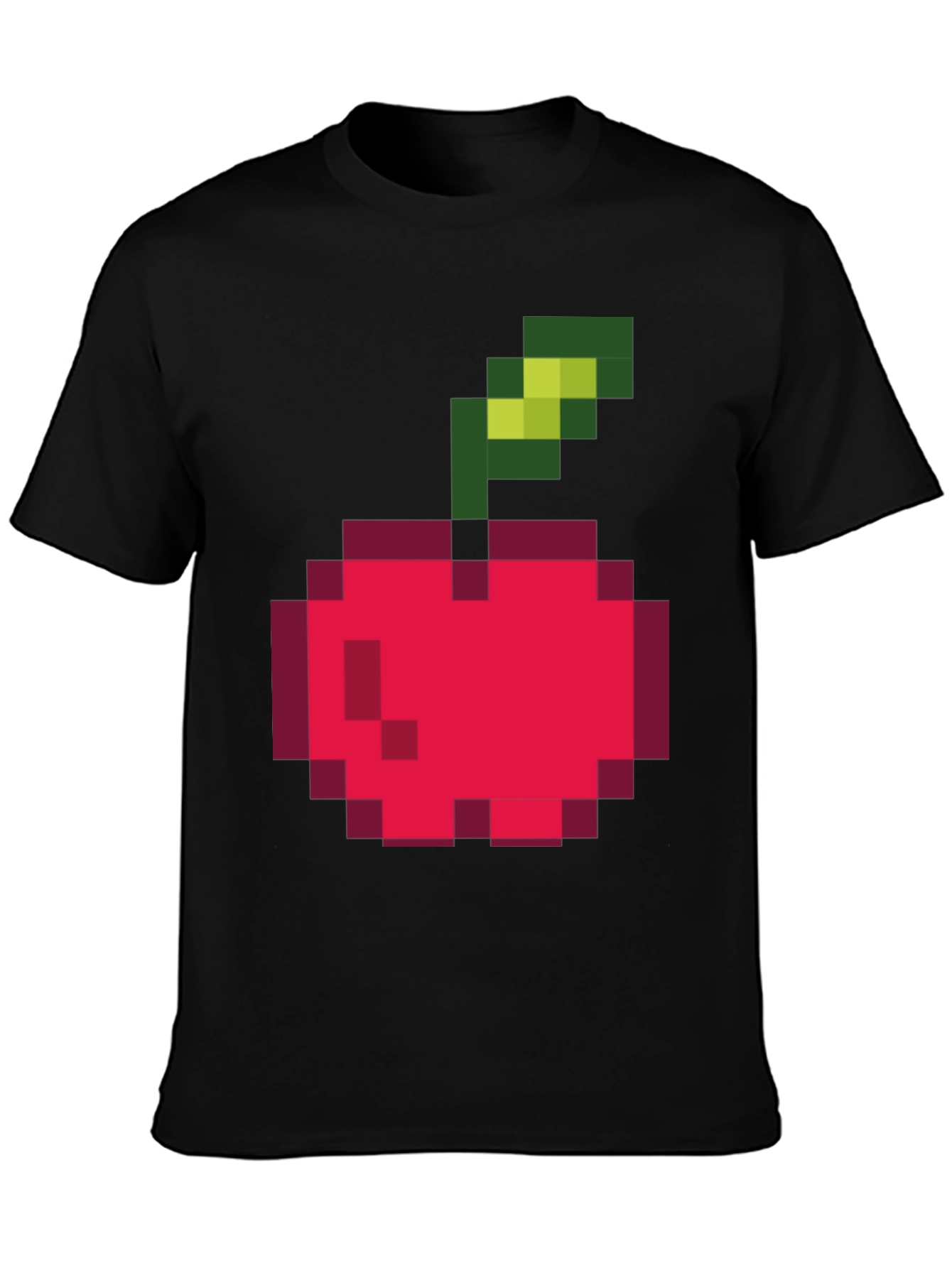 Pixelated Cherry Graphic Tee - Retro Style