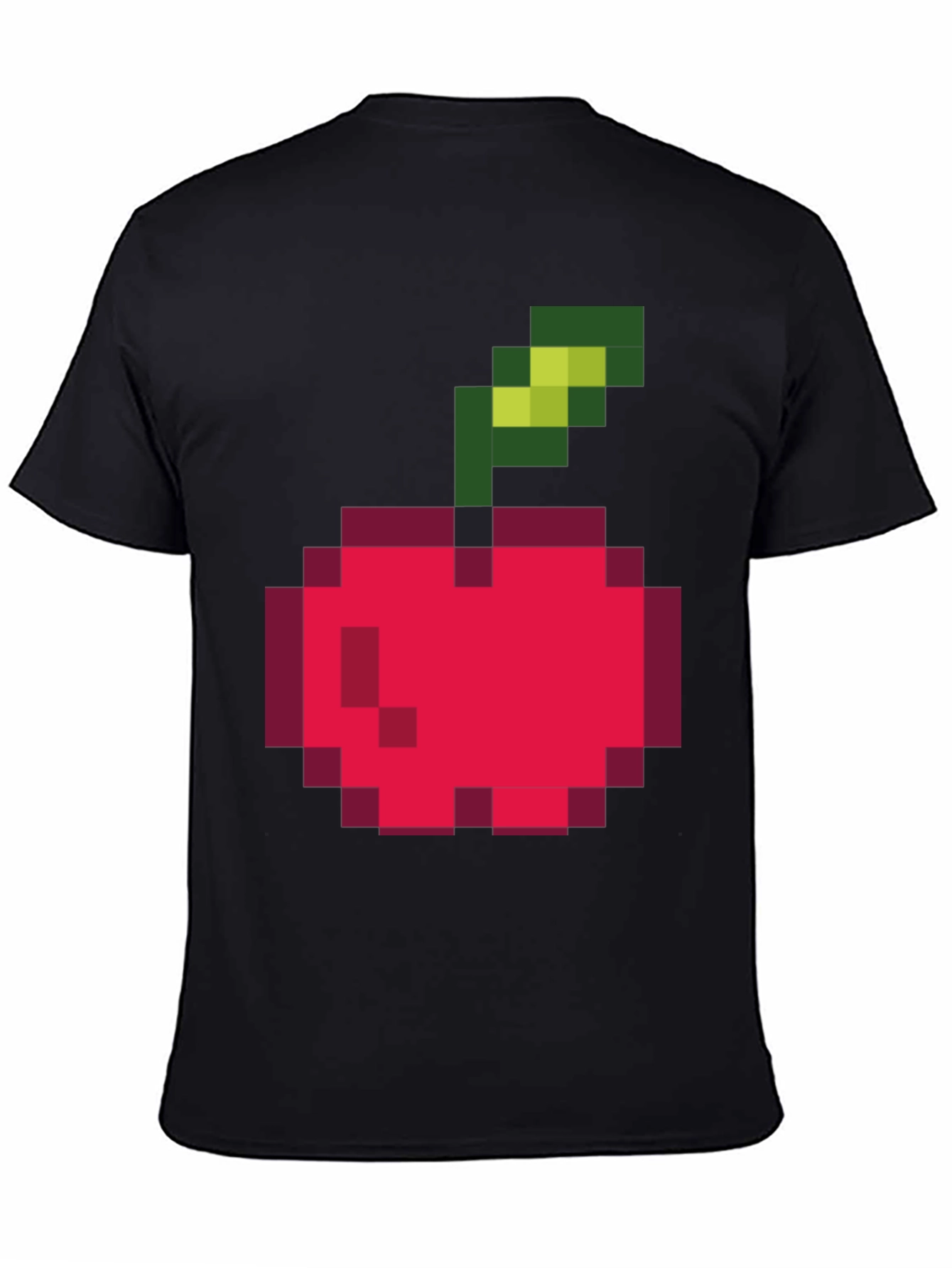Pixelated Cherry Graphic Tee - Retro Style
