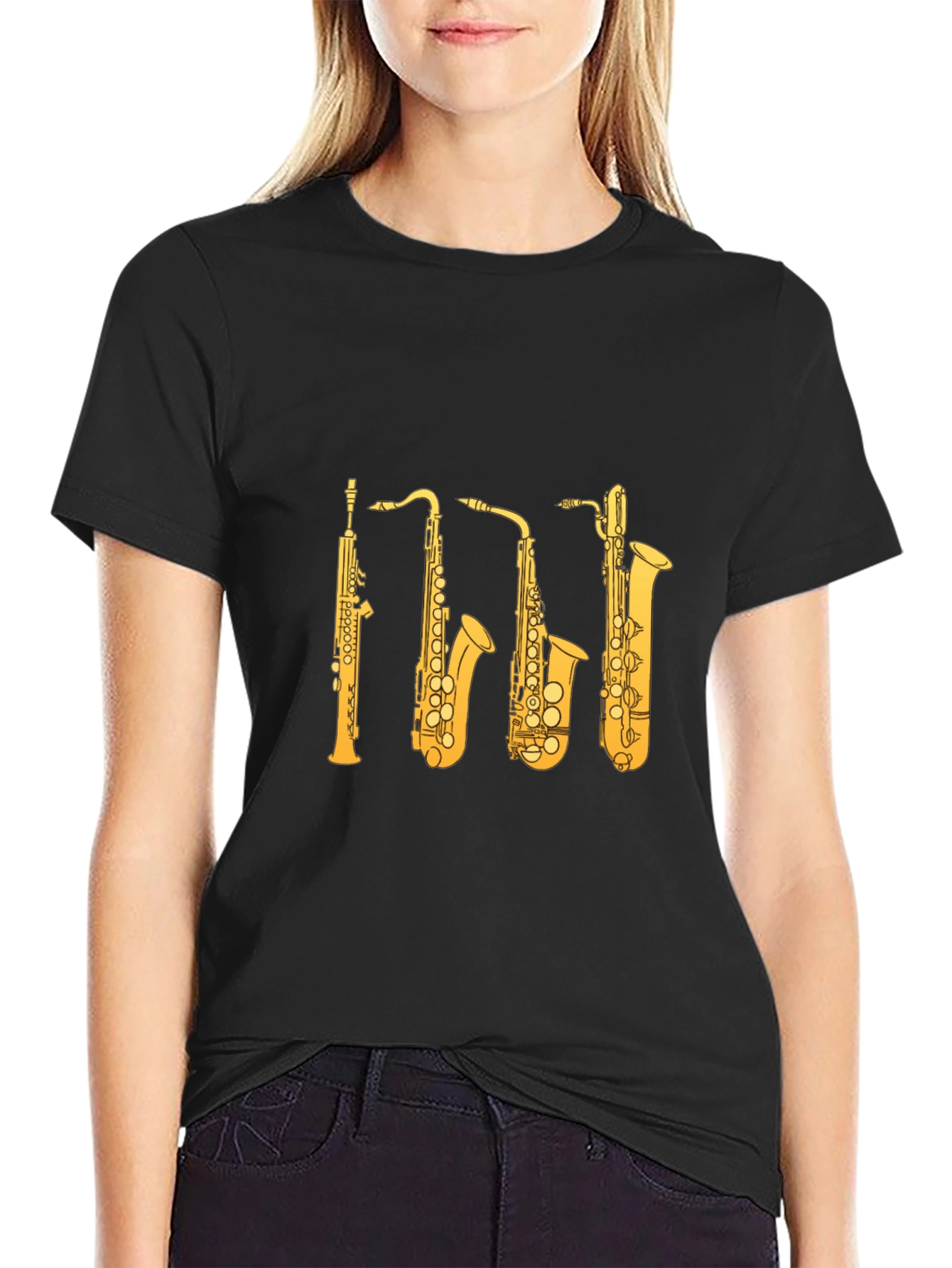 Saxophone Instrument T-Shirt - Musician Tee