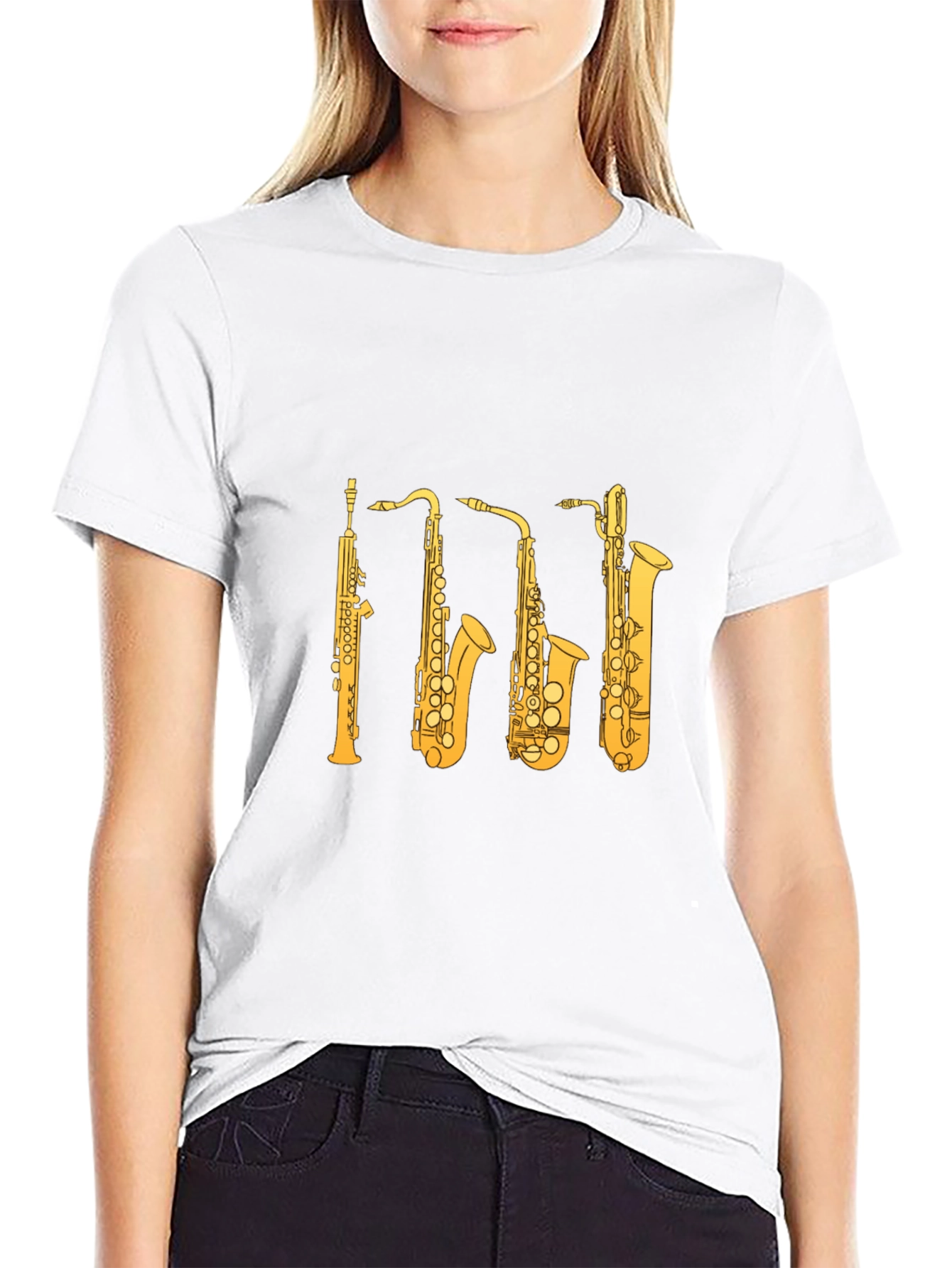 Saxophone Instrument T-Shirt - Musician Tee