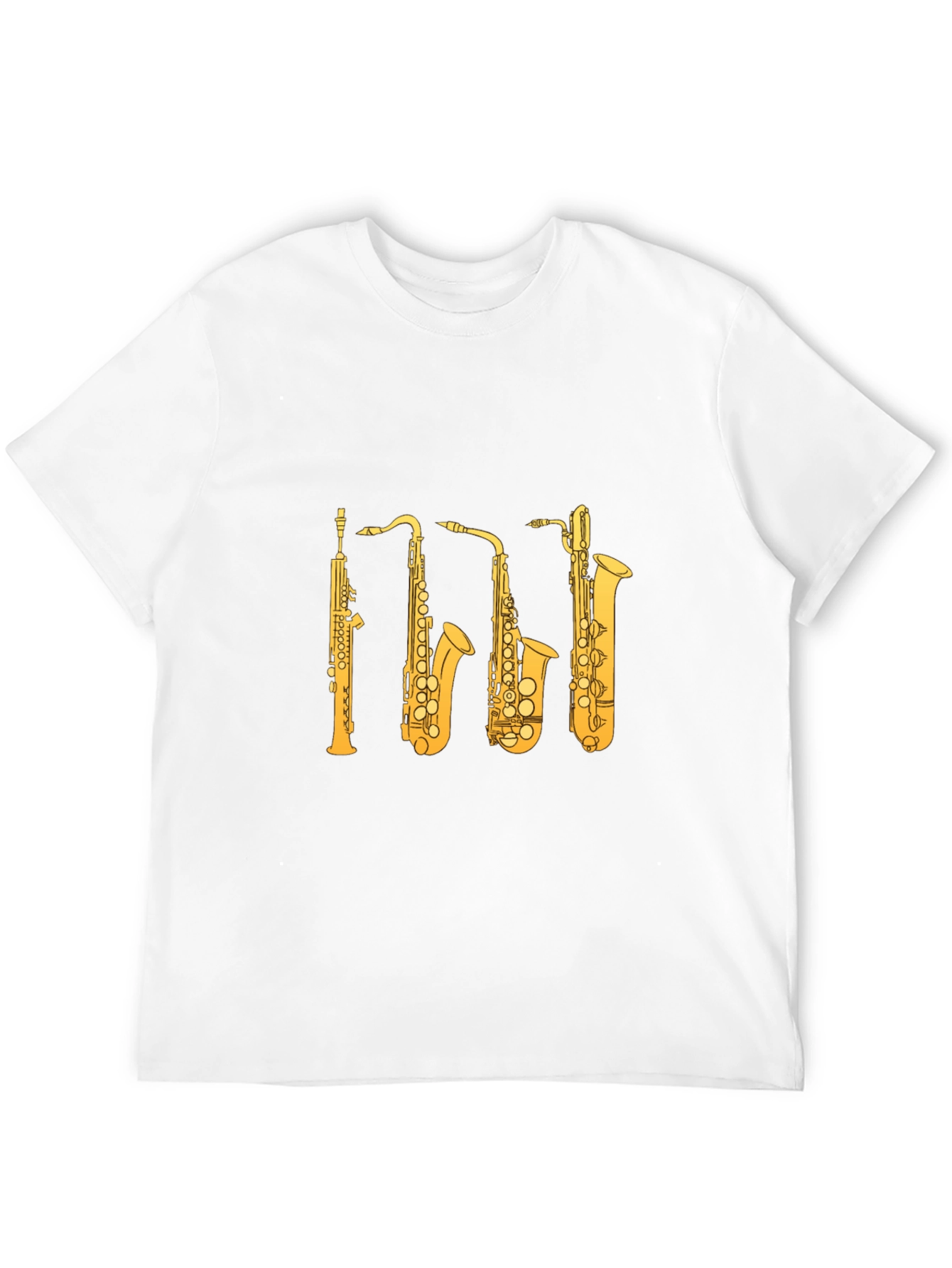 Saxophone Instrument T-Shirt - Musician Tee