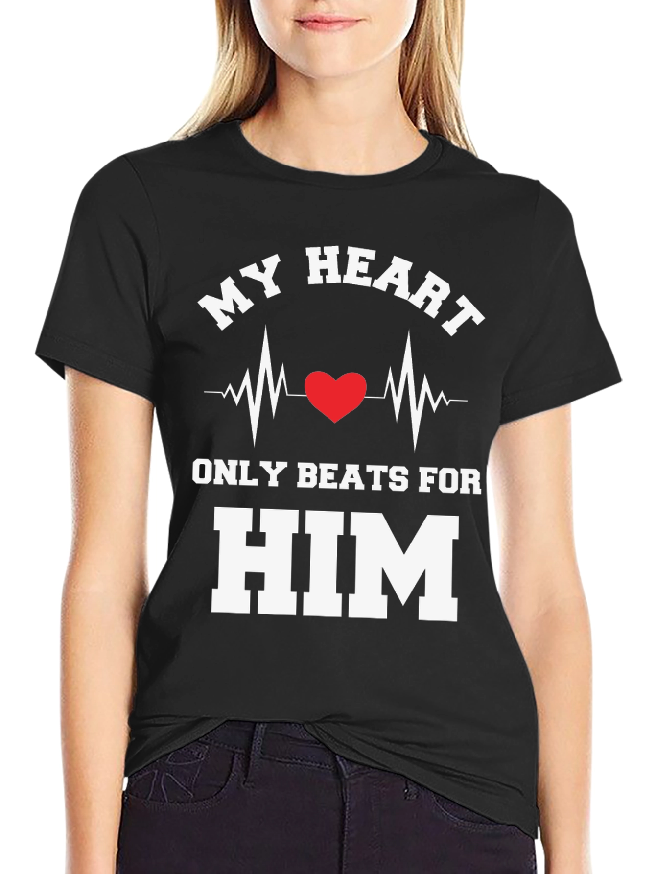 My Heart Beats For Him T-Shirt