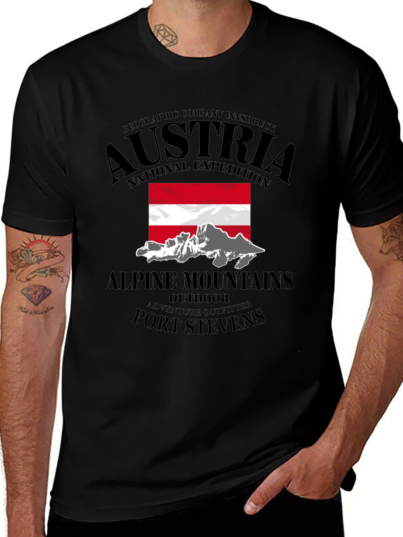 Austria National Expedition Graphic T-Shirt