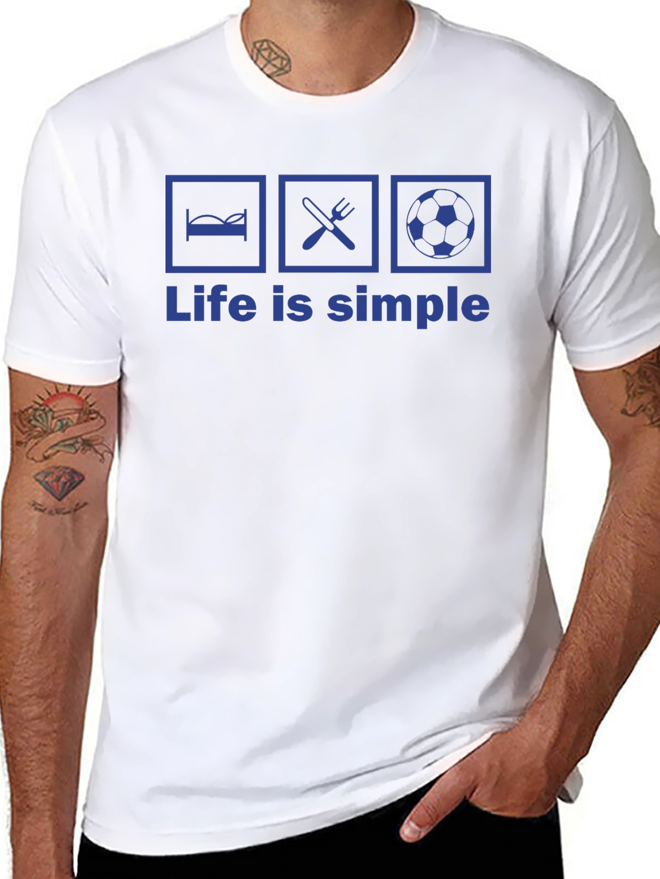 Life is Simple T-Shirt - Eat Sleep Soccer