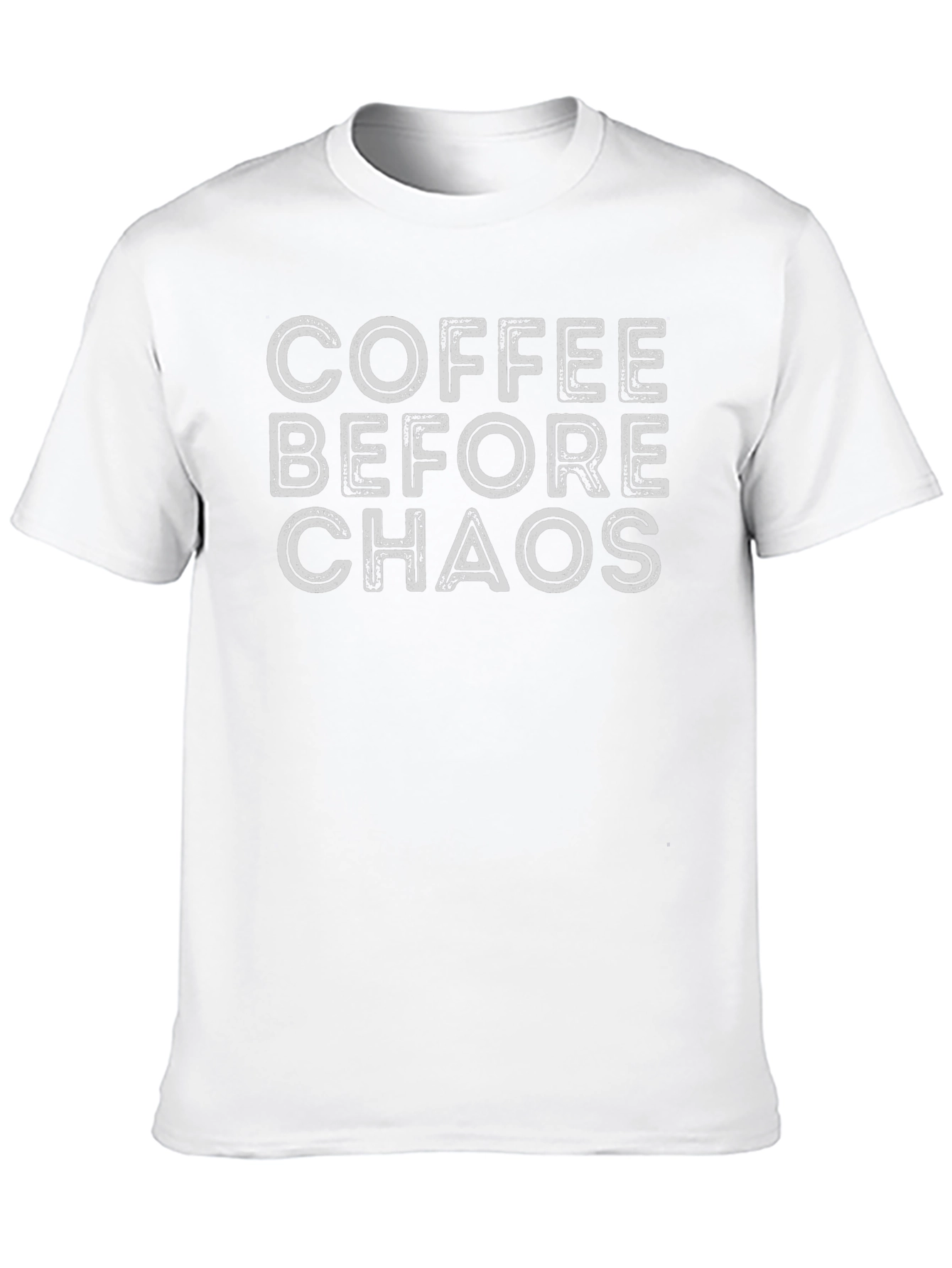 Coffee Before Chaos Graphic T-Shirt - Black