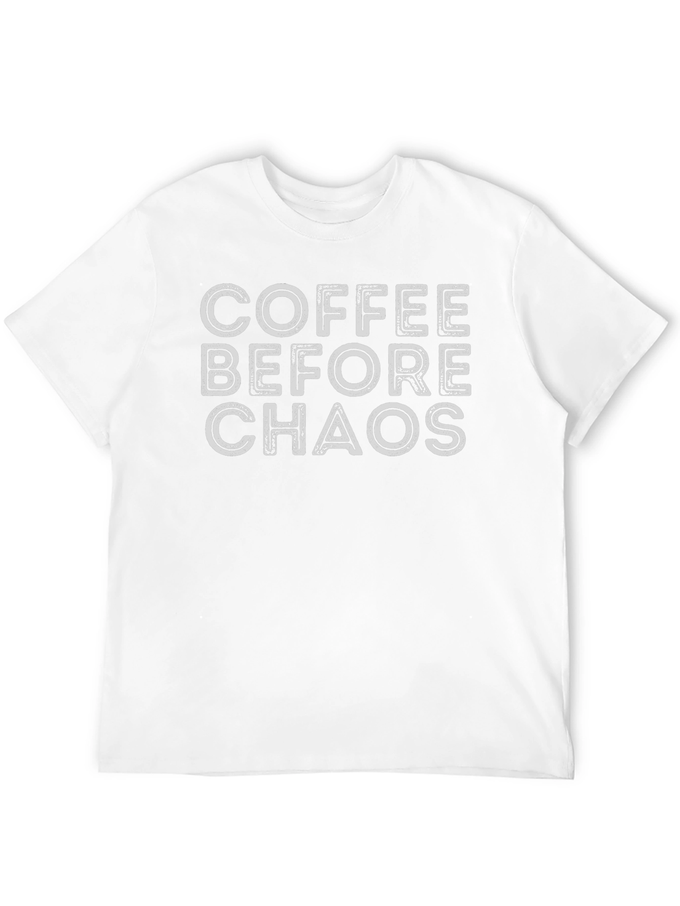 Coffee Before Chaos Graphic T-Shirt - Black