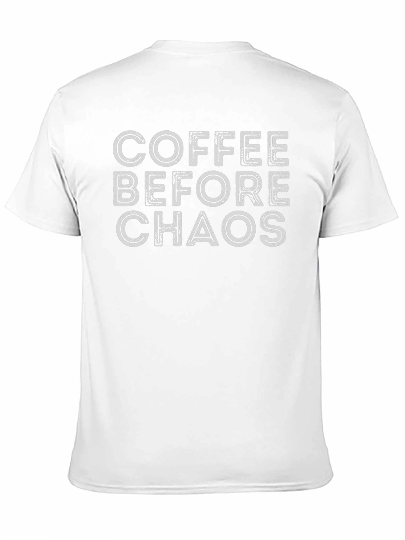 Coffee Before Chaos Graphic T-Shirt - Black