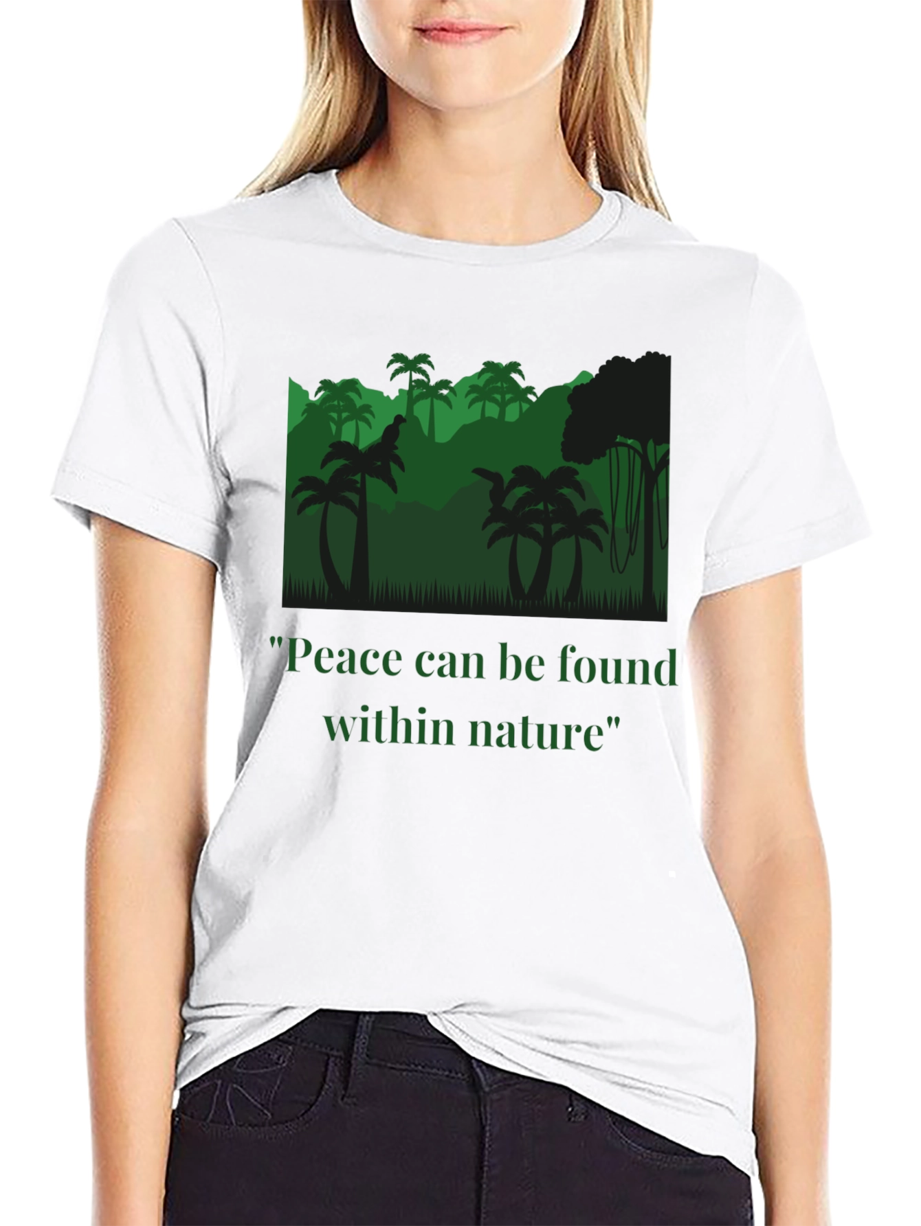 Peace Within Nature T-Shirt - Jungle Design