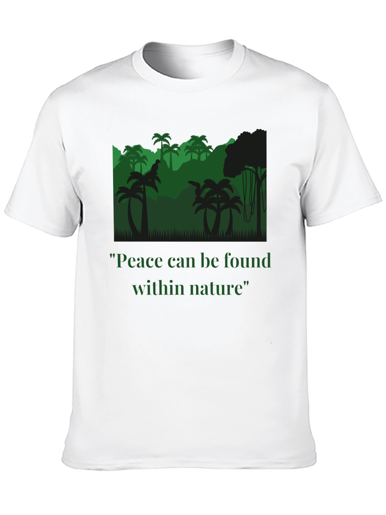 Peace Within Nature T-Shirt - Jungle Design